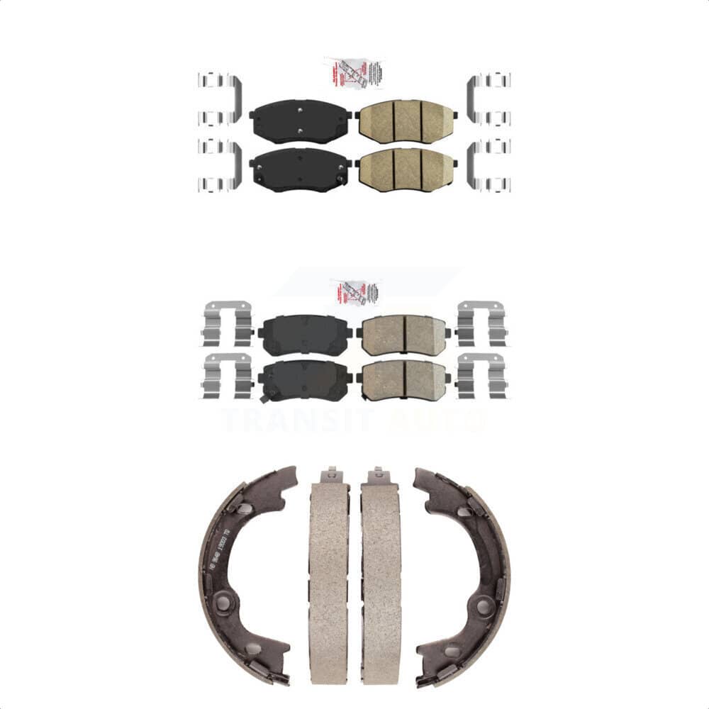 Transit Auto - KNN-100948 - Front and Rear Disc Brake Pad Kits
