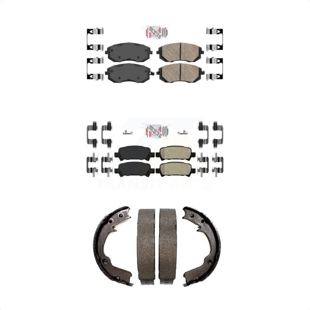 Transit Auto - KNN-100971 - Front and Rear Disc Brake Pad Kits