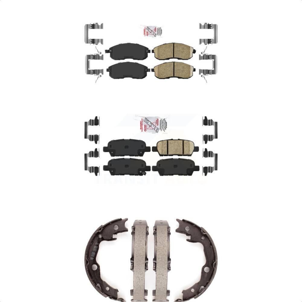Transit Auto - KNN-101066 - Front and Rear Disc Brake Pad Kits