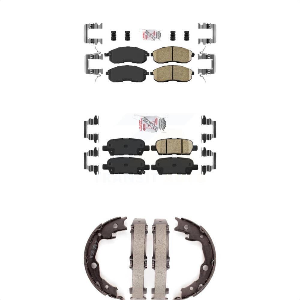 Transit Auto - KNN-101067 - Front and Rear Disc Brake Pad Kits