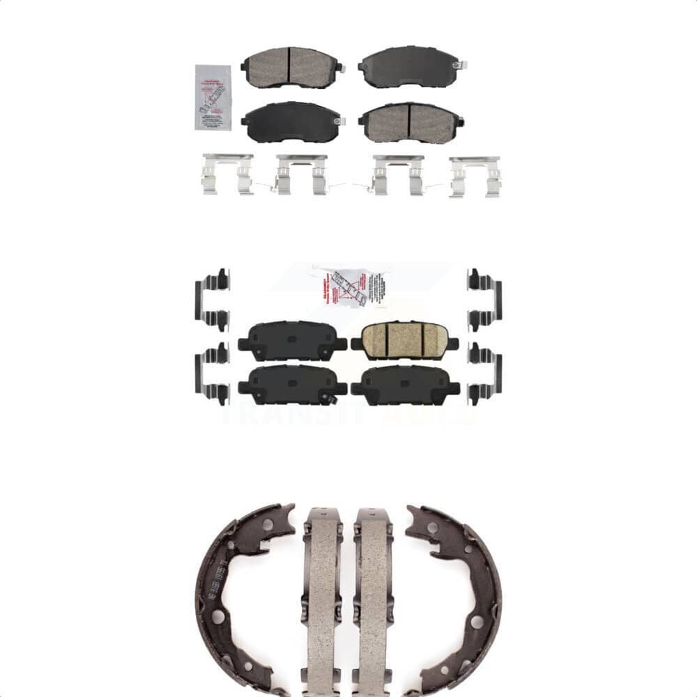 Transit Auto - KNN-101079 - Front and Rear Disc Brake Pad Kits