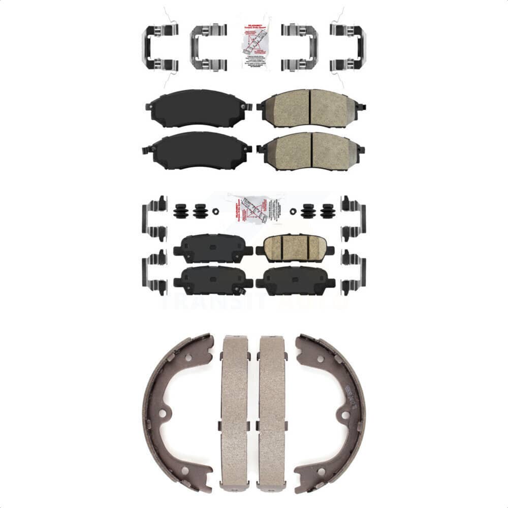 Transit Auto - KNN-101236 - Front and Rear Disc Brake Pad Kits