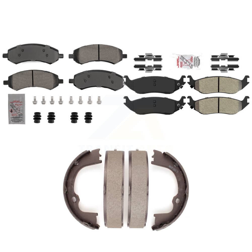 Transit Auto - KNN-101280 - Front and Rear Disc Brake Pad Kits
