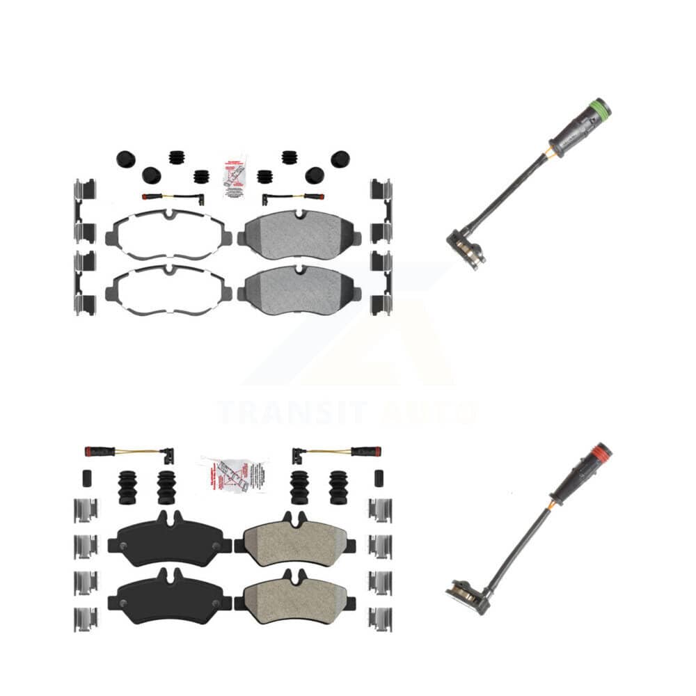 AmeriBRAKES - KNW-100145 - Front and Rear Disc Brake Pad Kits