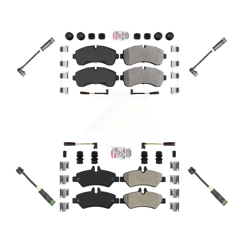 AmeriBRAKES - KNW-100268 - Front and Rear Disc Brake Pad Kits