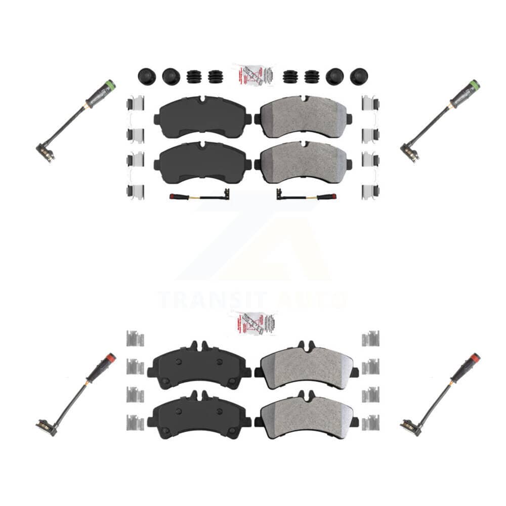AmeriBRAKES - KNW-100269 - Front and Rear Disc Brake Pad Kits