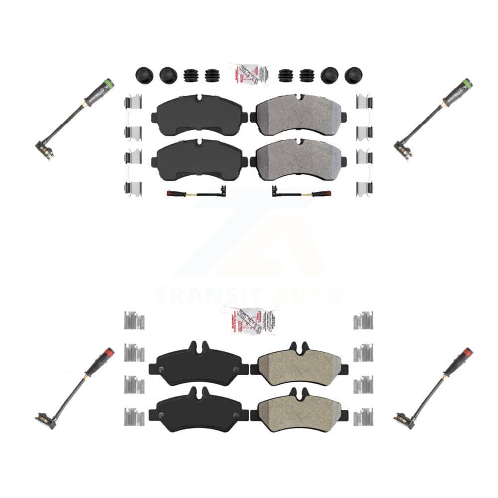 AmeriBRAKES - KNW-100270 - Front and Rear Disc Brake Pad Kits