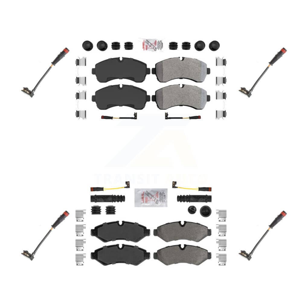 AmeriBRAKES - KNW-100307 - Front and Rear Disc Brake Pad Kits