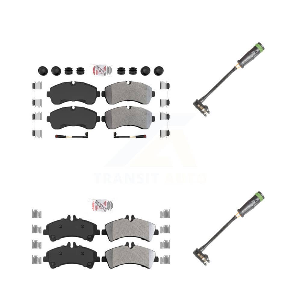AmeriBRAKES - KNW-101124 - Front and Rear Disc Brake Pad Kits