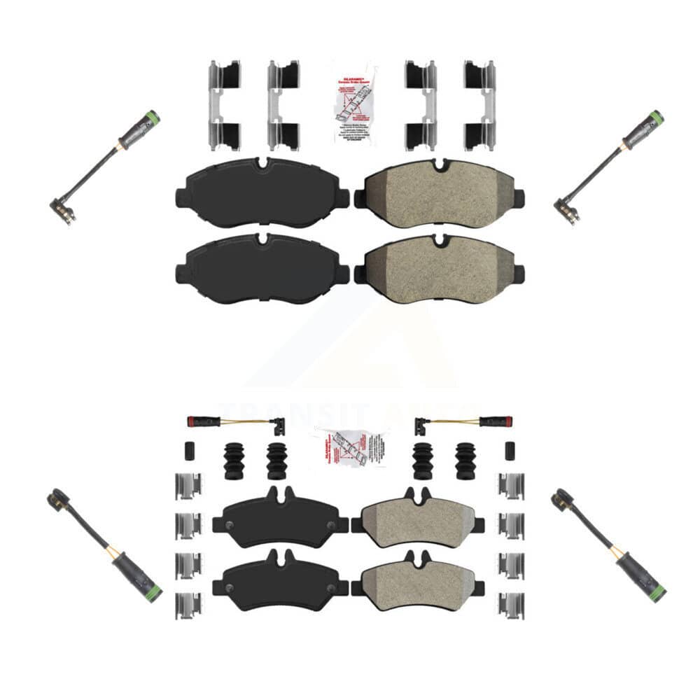 AmeriBRAKES - KNW-101151 - Front and Rear Disc Brake Pad Kits
