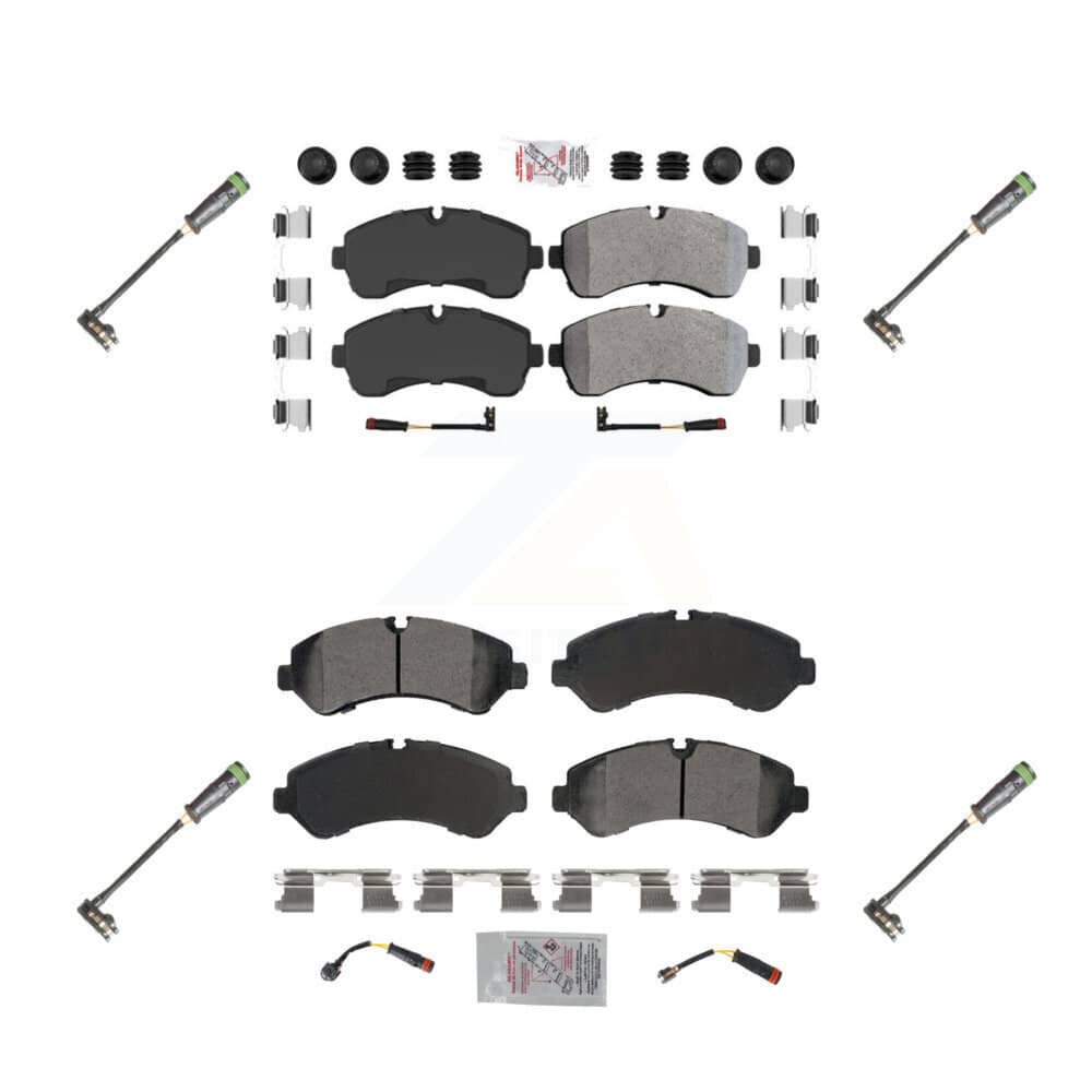 AmeriBRAKES - KNW-101167 - Front and Rear Disc Brake Pad Kits