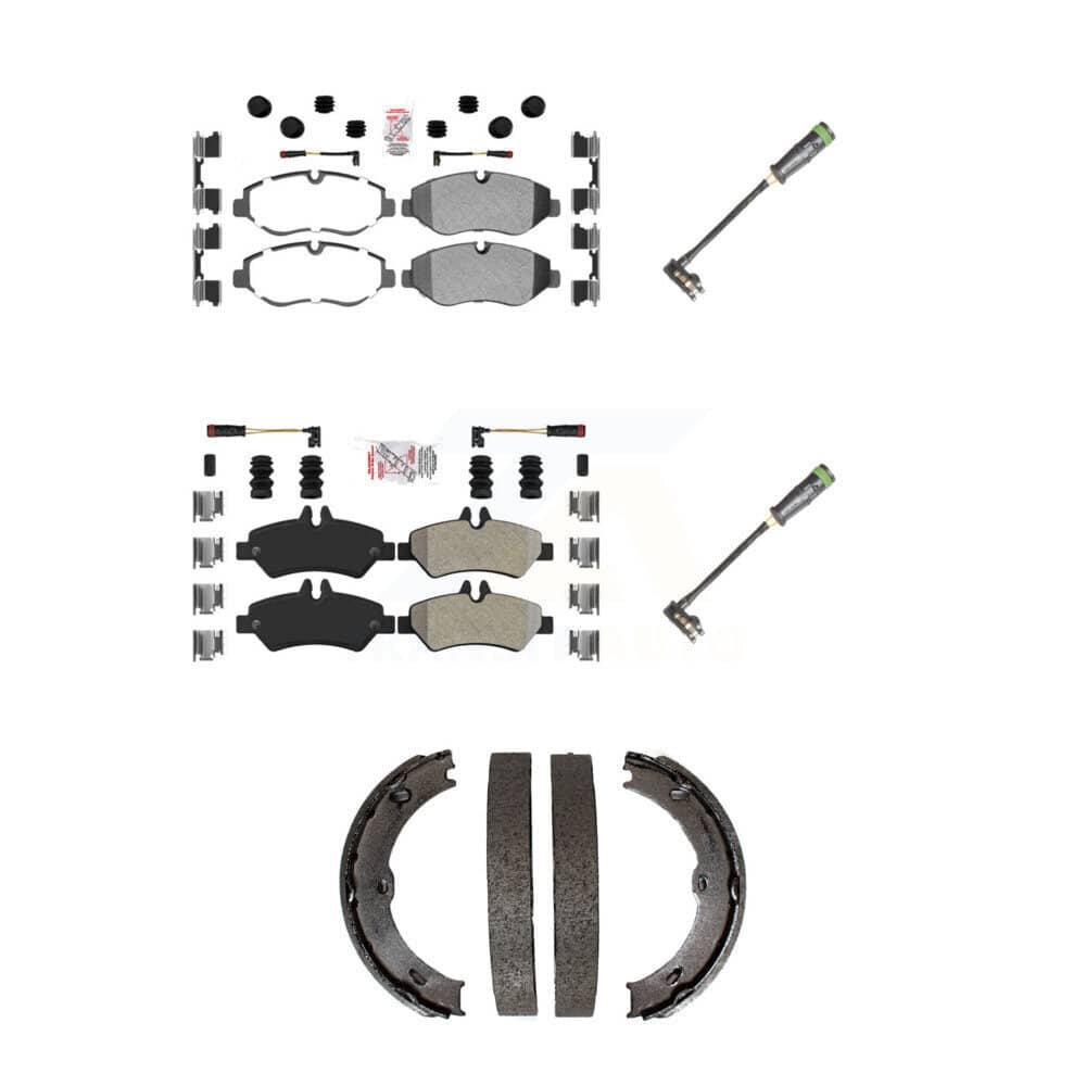 AmeriBRAKES - KNW-101184 - Front and Rear Disc Brake Pad Kits