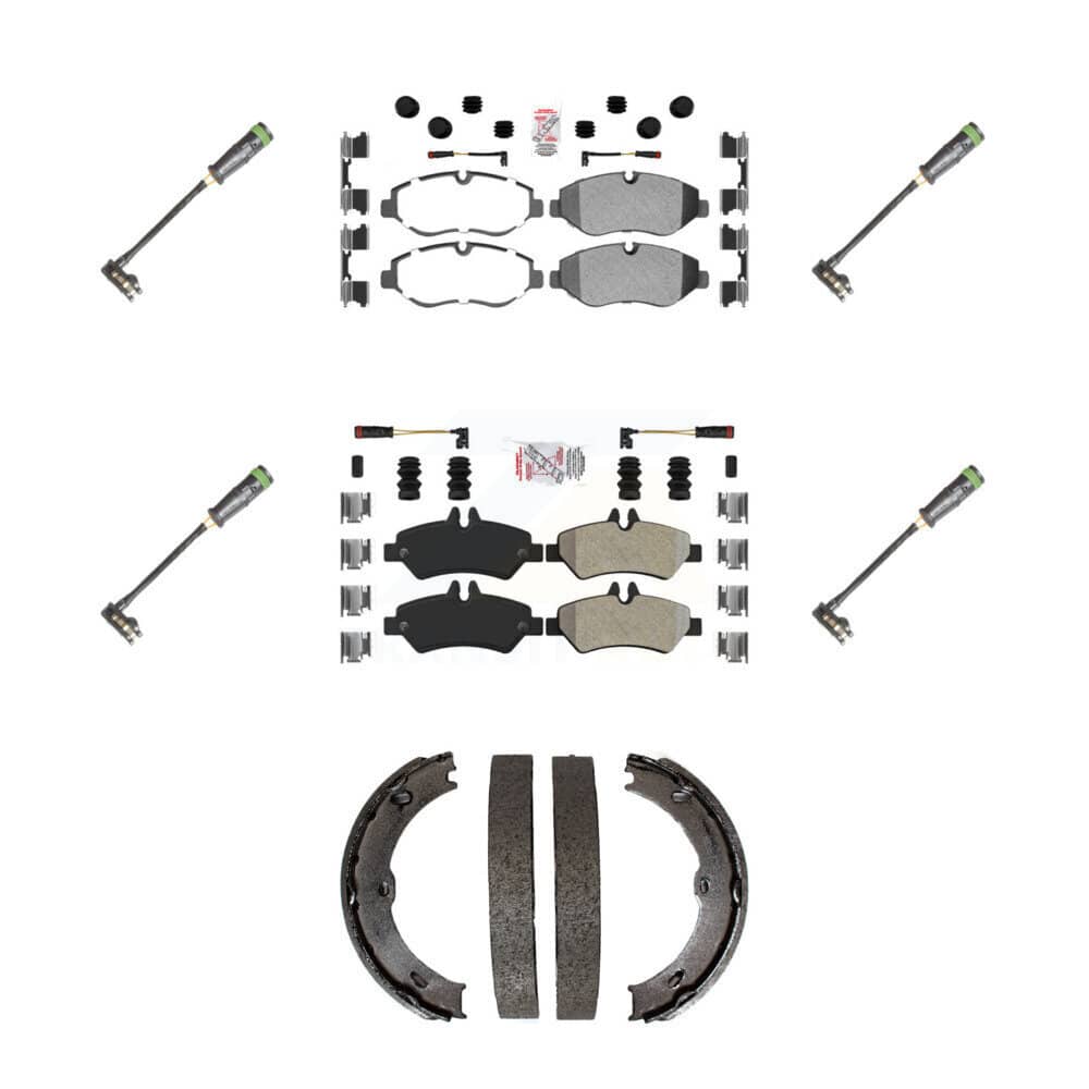 AmeriBRAKES - KNW-101213 - Front and Rear Disc Brake Pad Kits