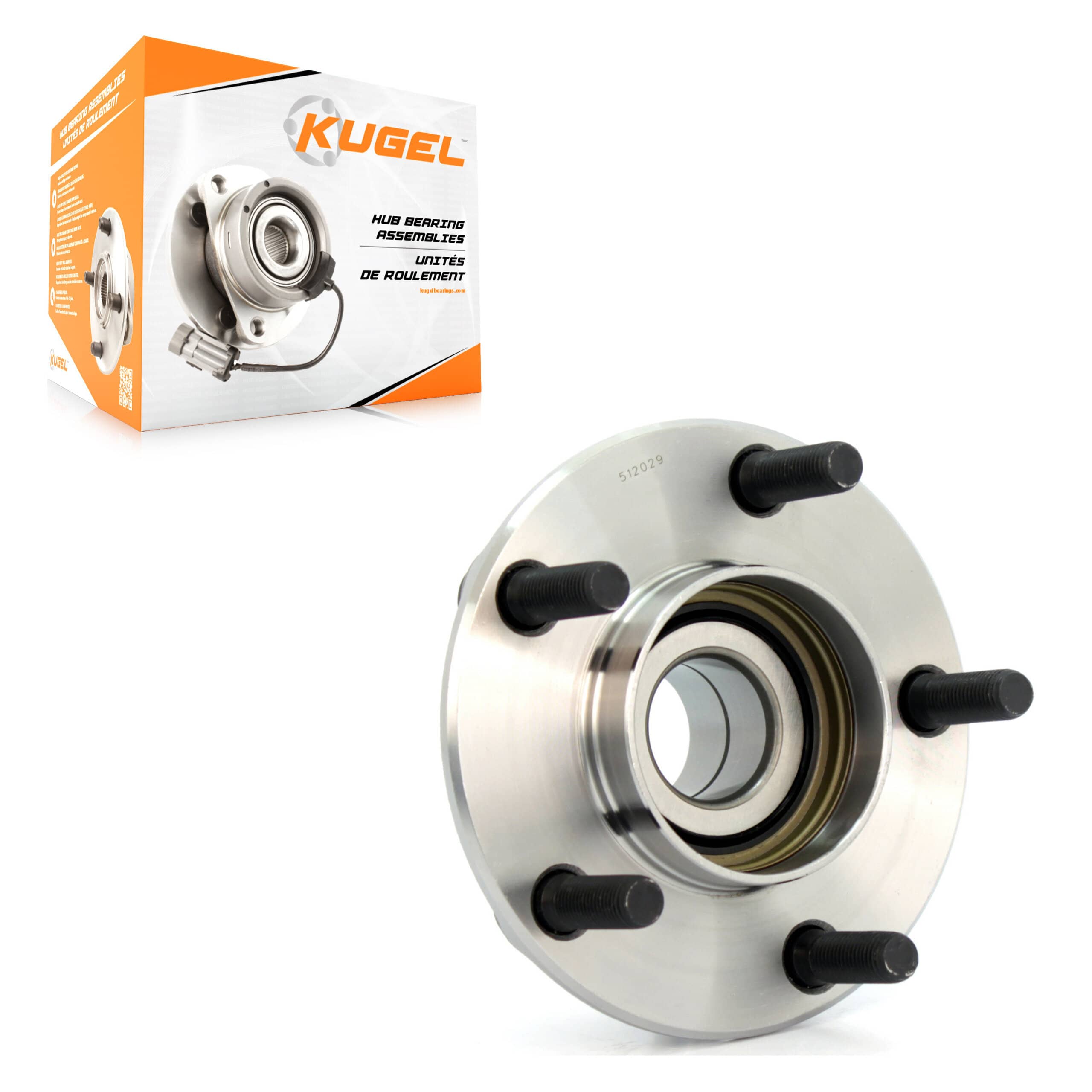 Kugel - 70-512029 - Rear Wheel Bearing and Hub Assembly