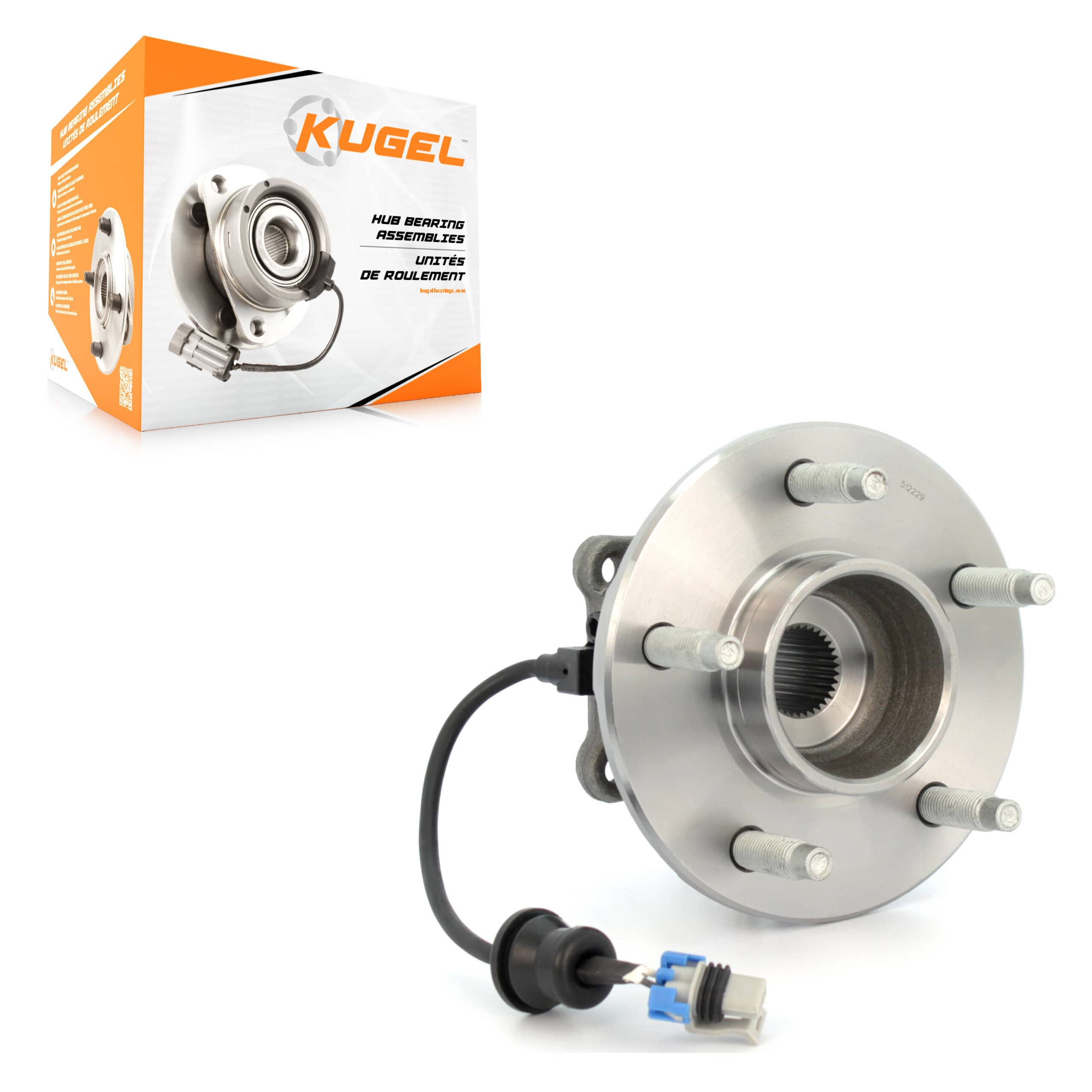 Kugel - 70-512229 - Rear Wheel Bearing and Hub Assembly