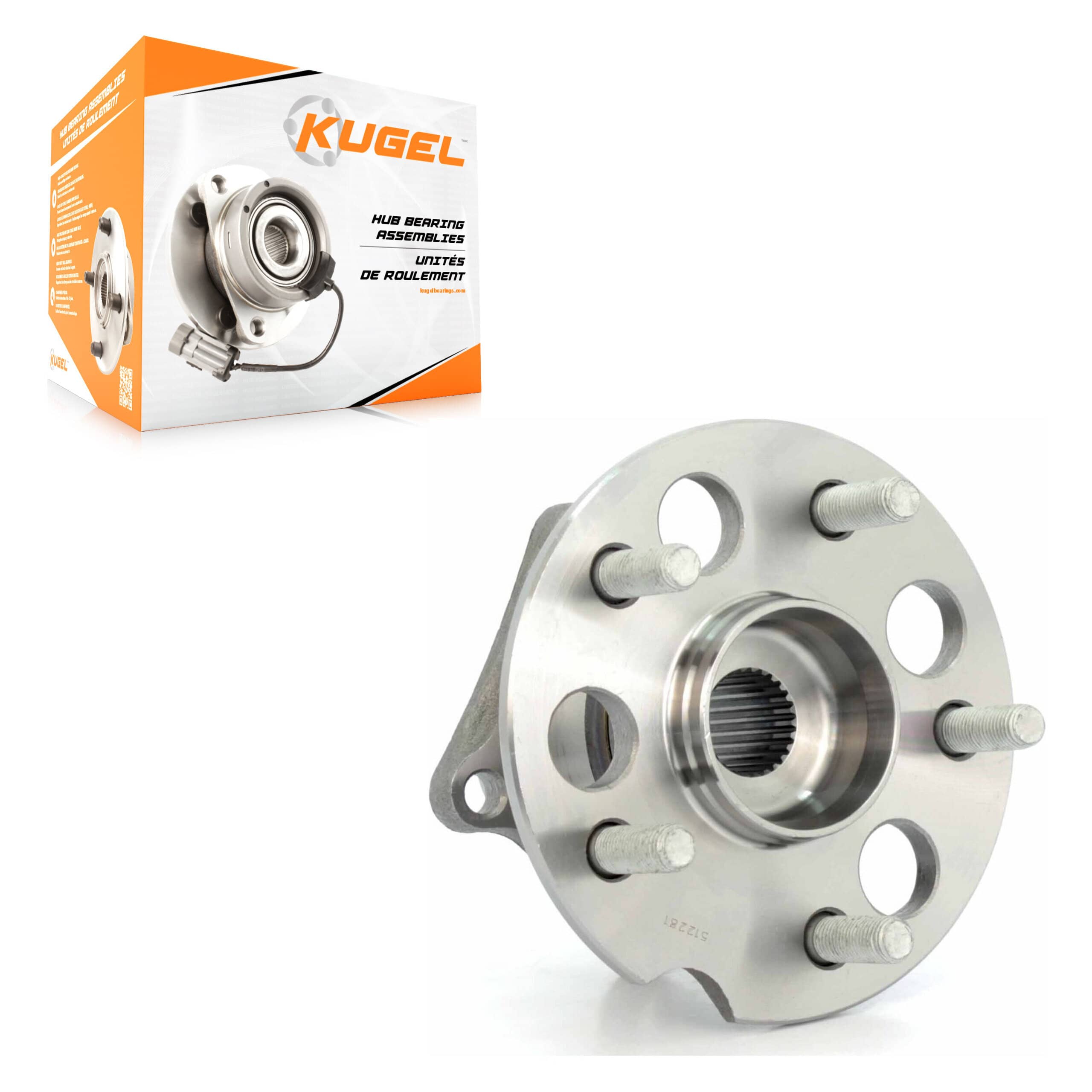 Kugel - 70-512281 - Rear Wheel Bearing and Hub Assembly