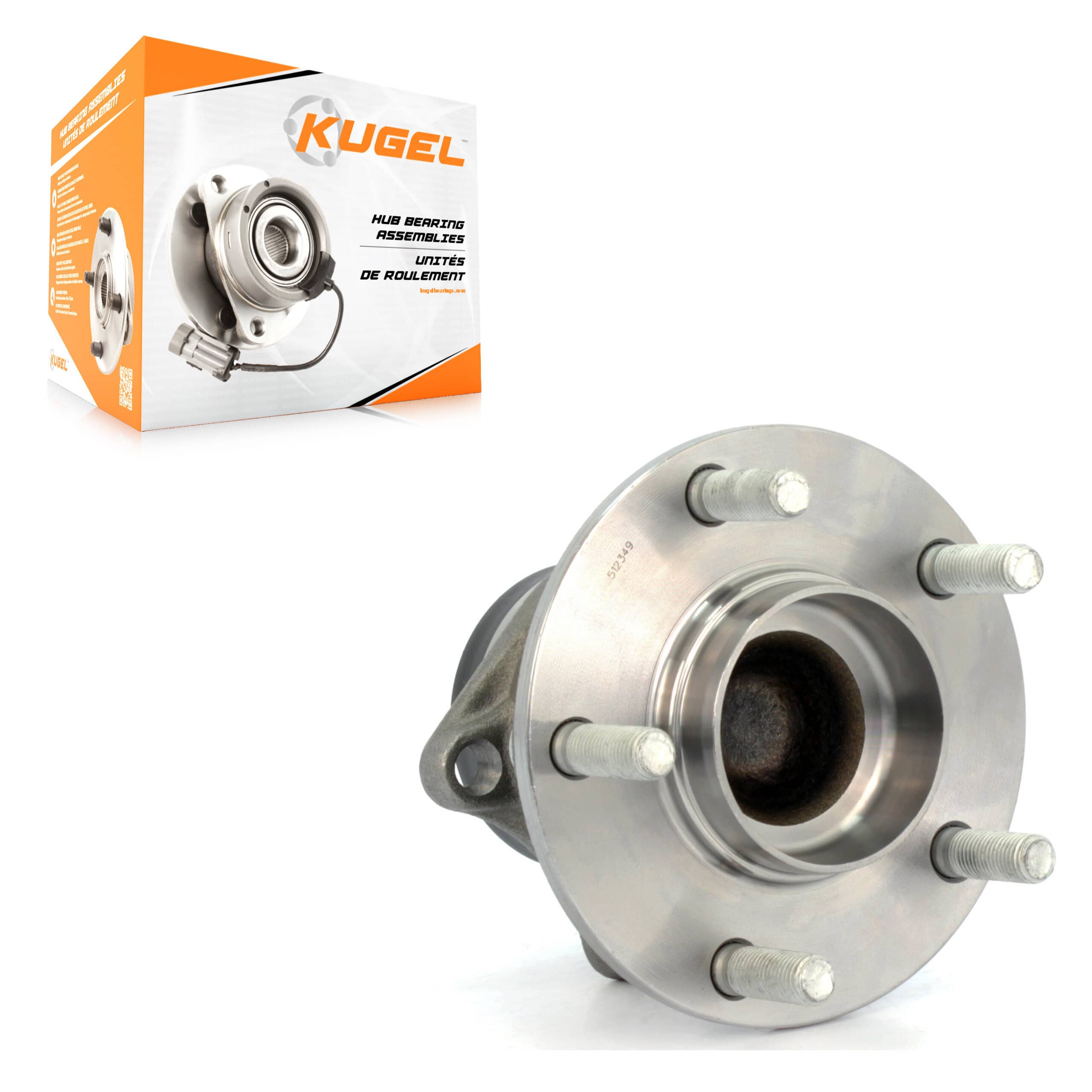 Kugel - 70-512349 - Rear Wheel Bearing and Hub Assembly