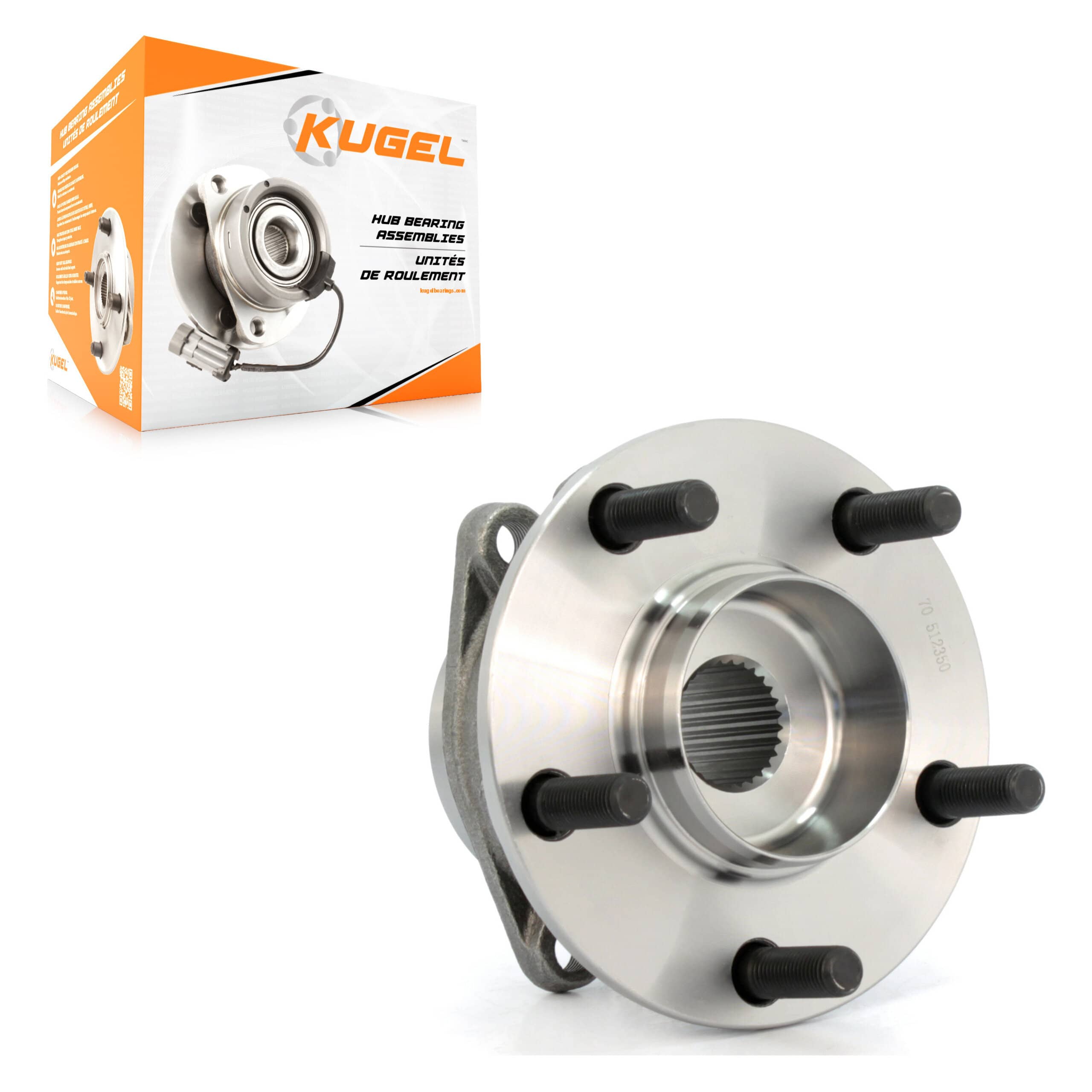 Kugel - 70-512350 - Rear Wheel Bearing and Hub Assembly