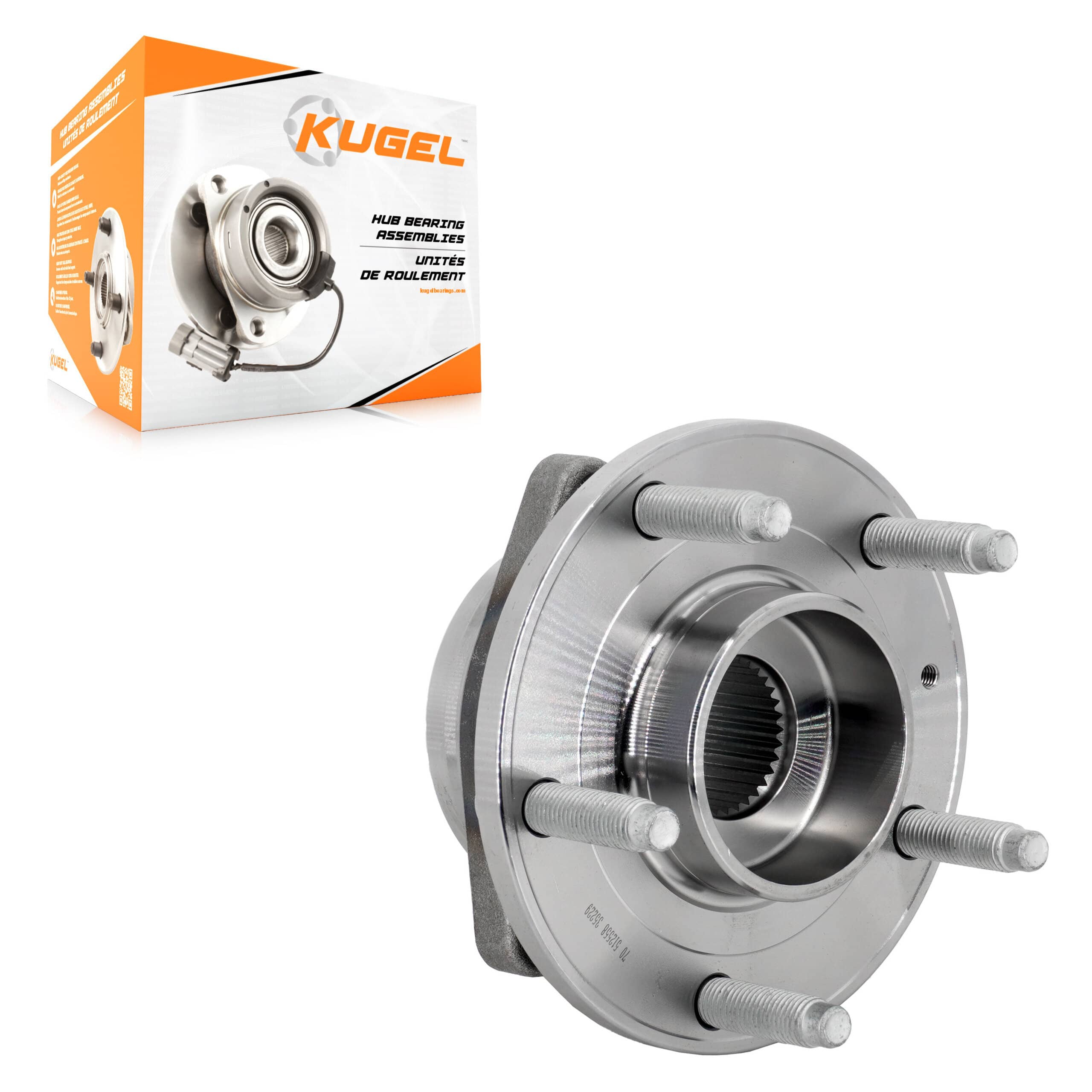 Kugel - 70-512558 - Rear Wheel Bearing and Hub Assembly