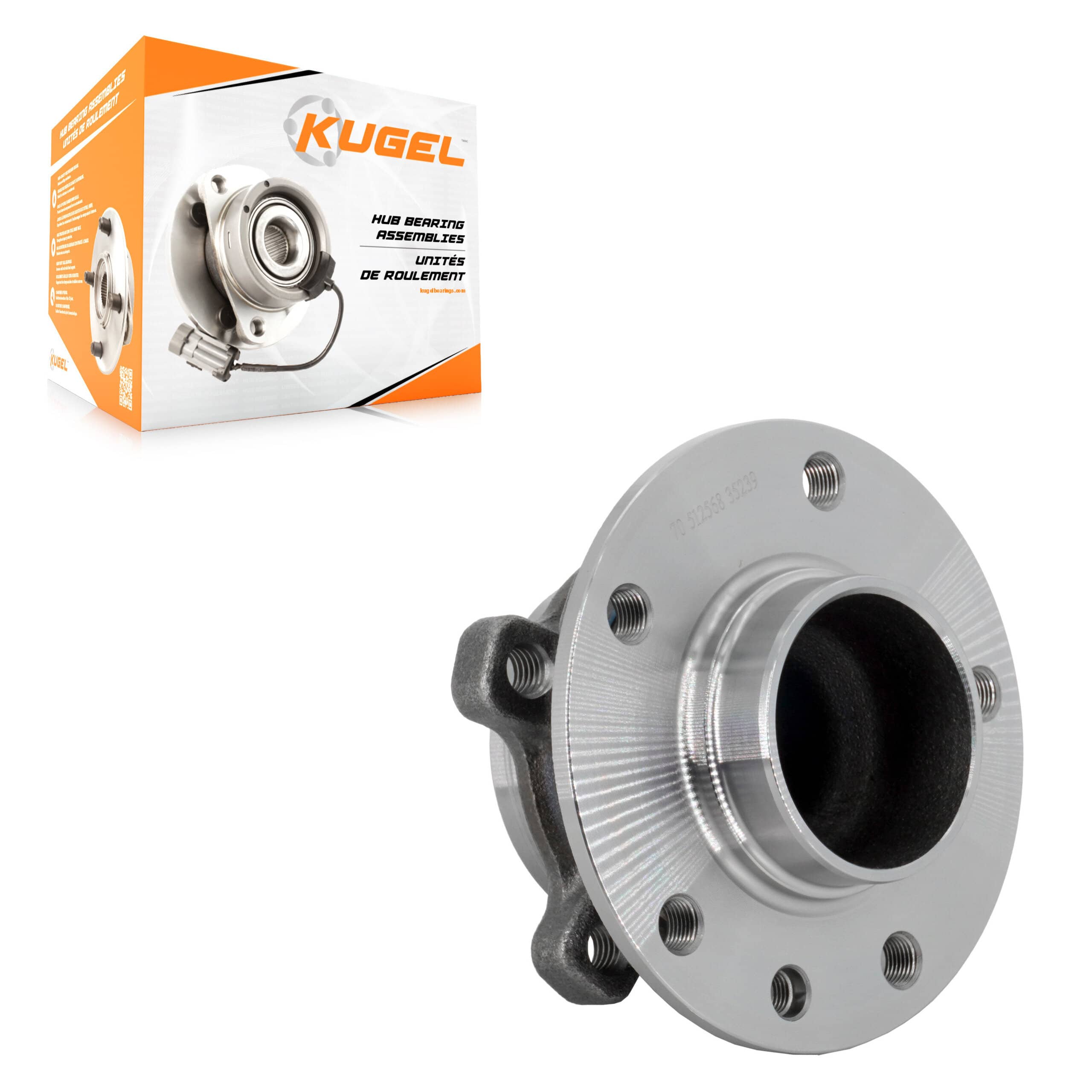Kugel - 70-512568 - Rear Wheel Bearing and Hub Assembly