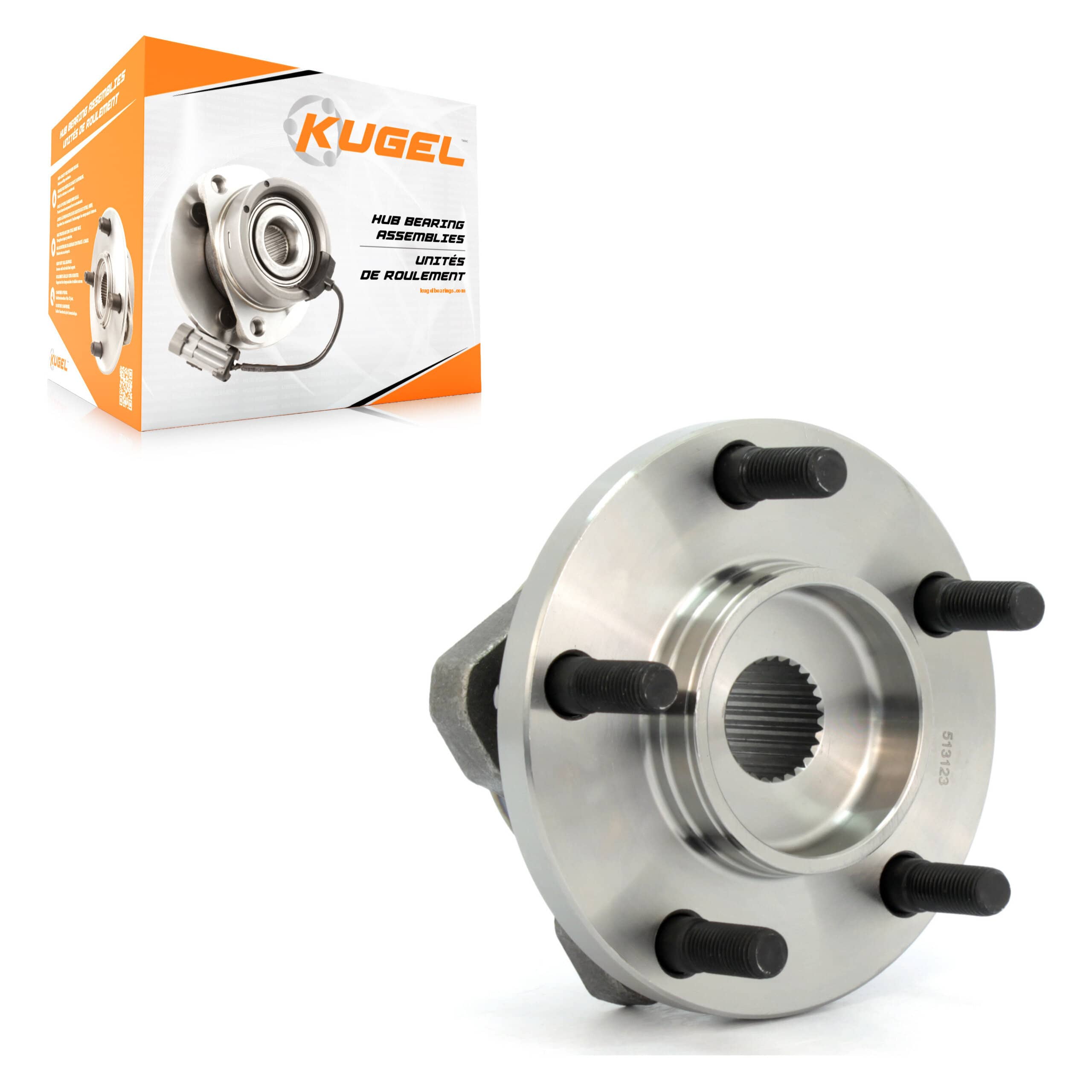 Kugel - 70-513123 - Front Wheel Bearing and Hub Assembly