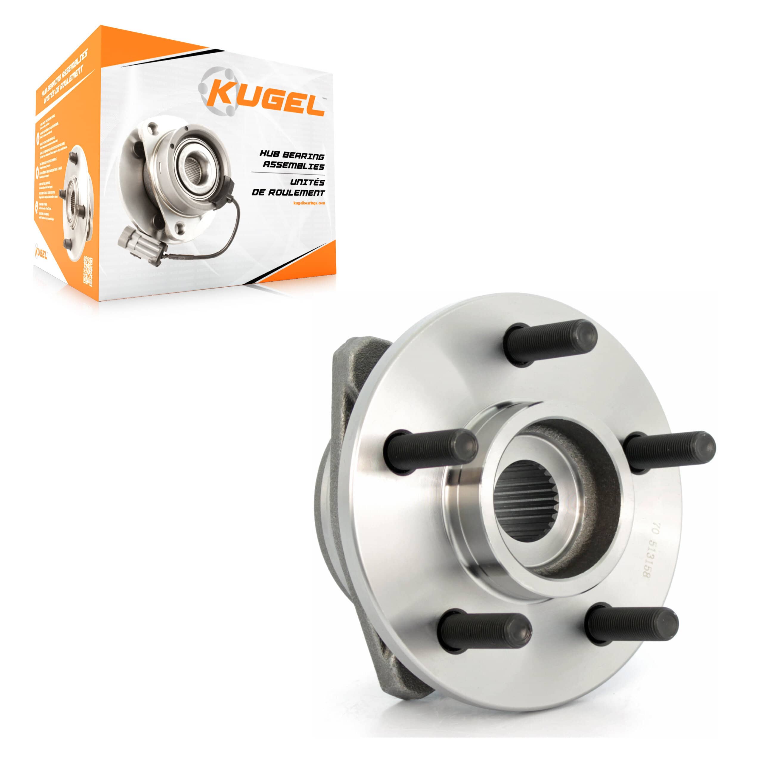Kugel - 70-513158 - Front Wheel Bearing and Hub Assembly