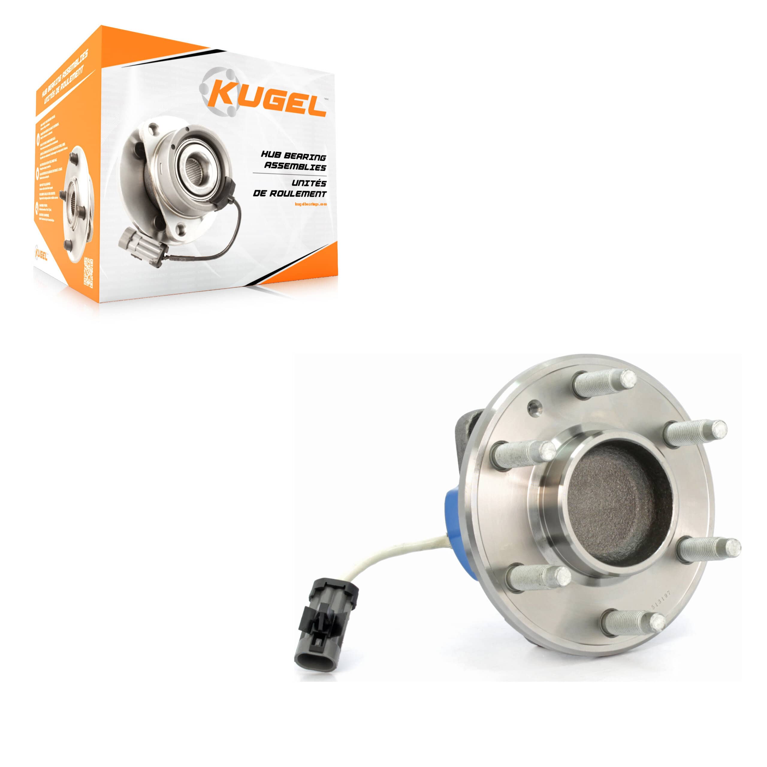 Kugel - 70-513197 - Front Wheel Bearing and Hub Assembly