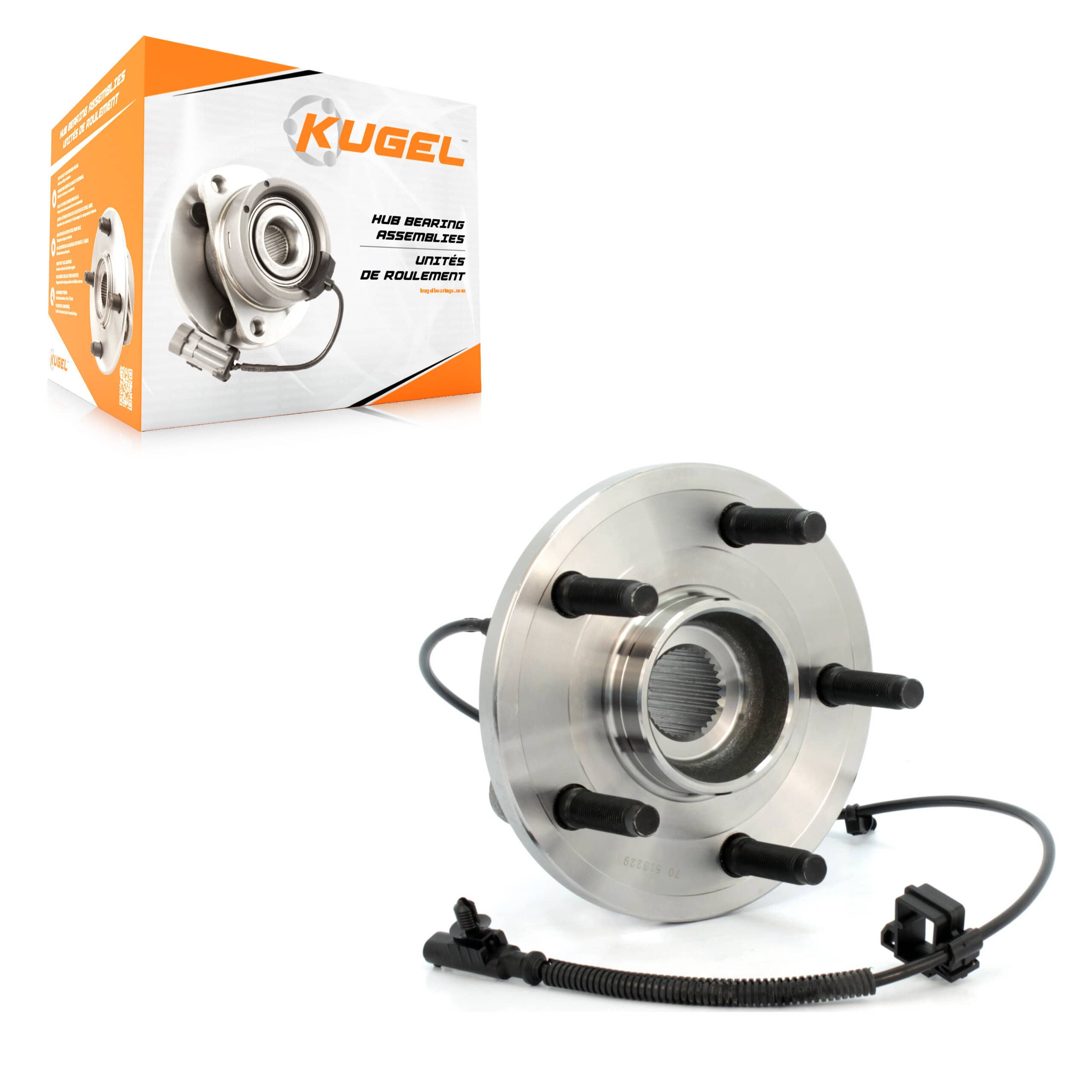 Kugel - 70-513229 - Front Wheel Bearing and Hub Assembly
