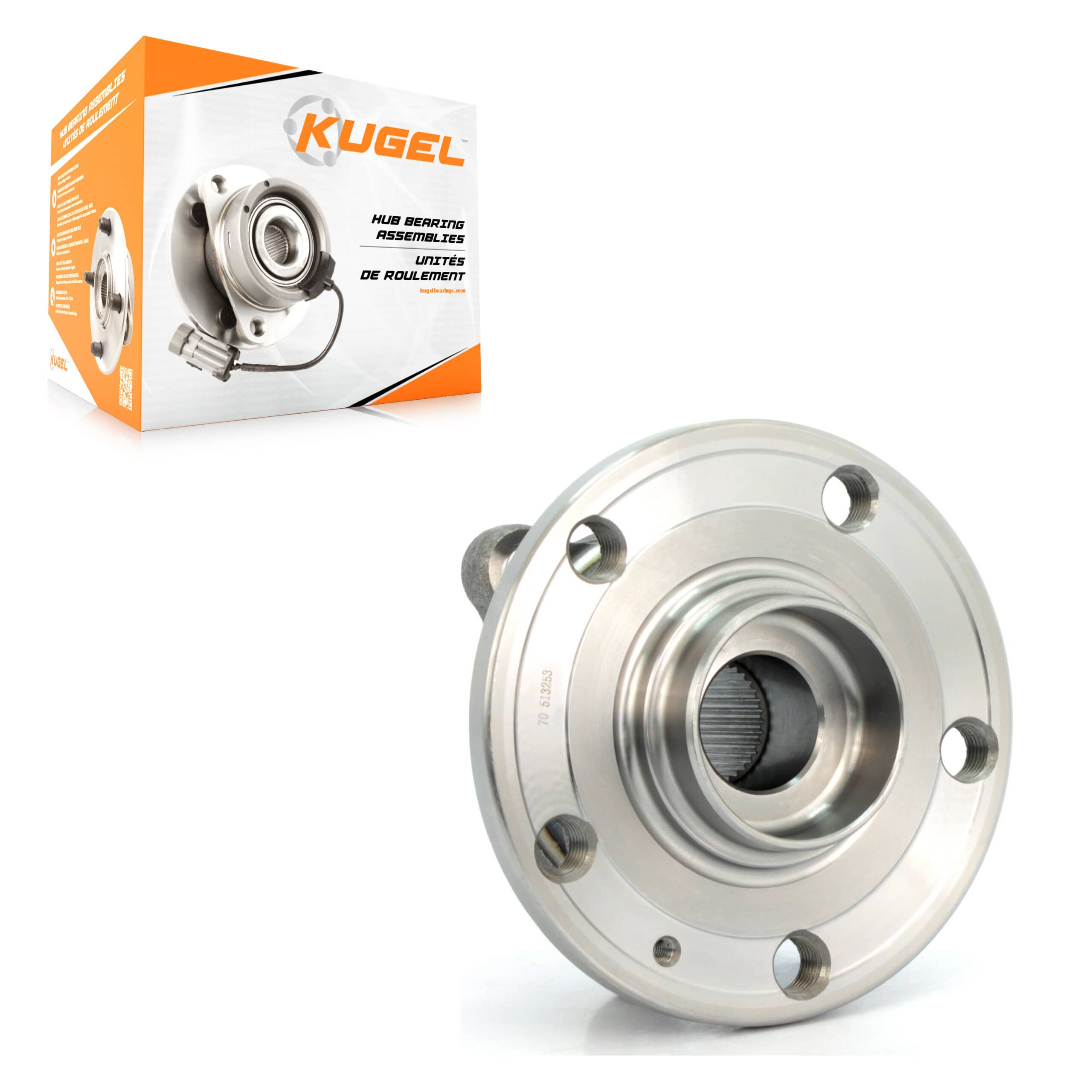 Kugel - 70-513253 - Front Wheel Bearing and Hub Assembly