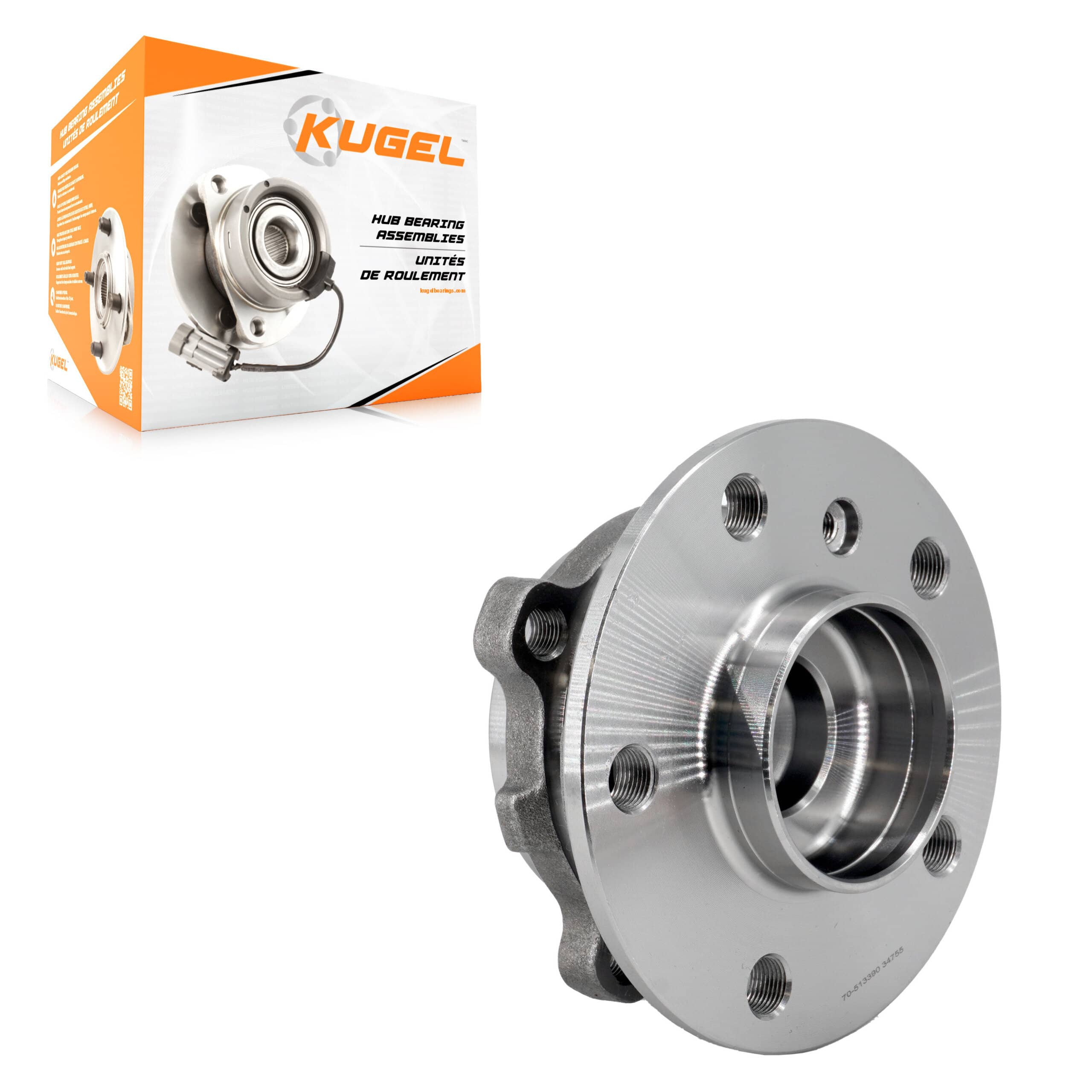Kugel - 70-513390 - Front Wheel Bearing and Hub Assembly