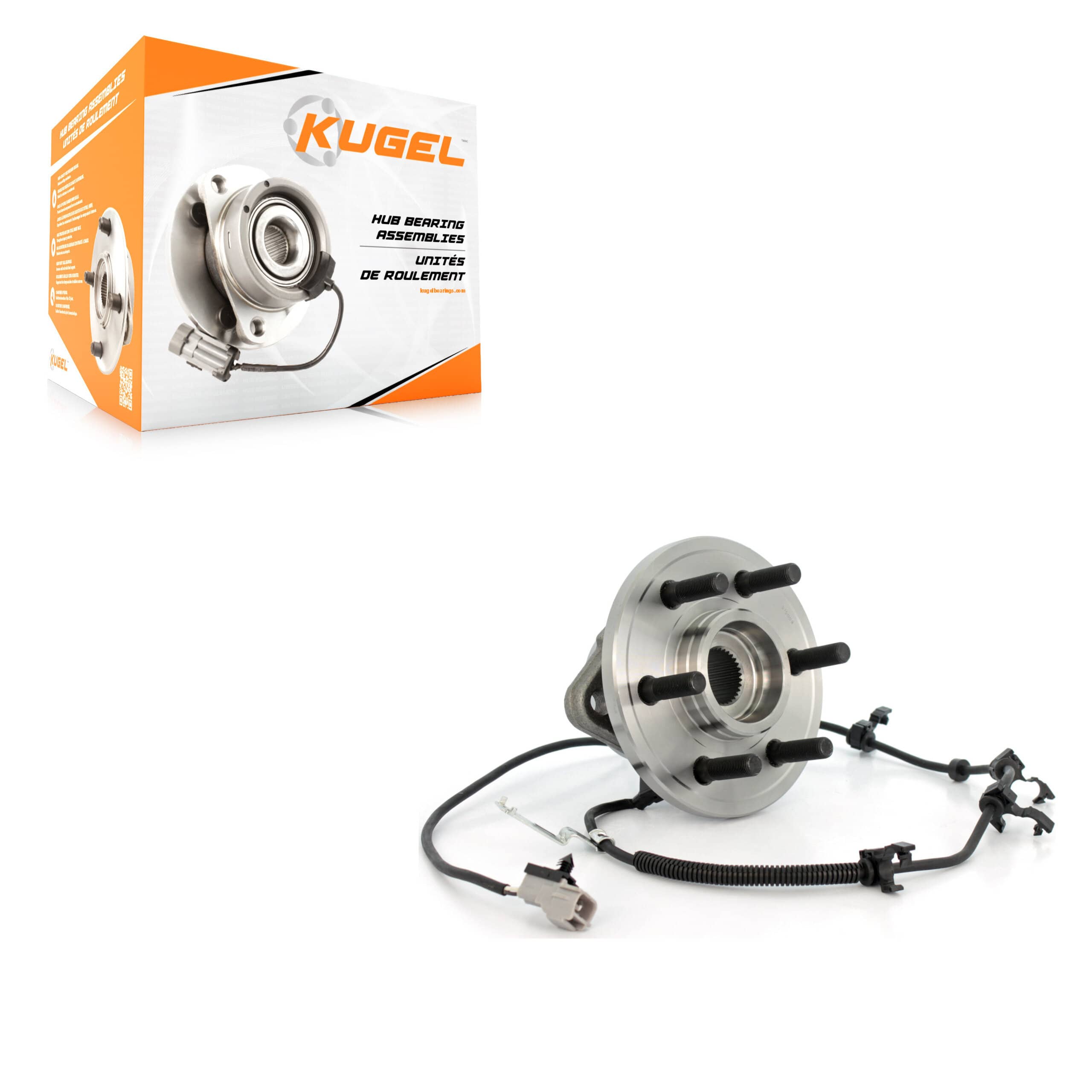 Kugel - 70-515009 - Front Right Wheel Bearing and Hub Assembly