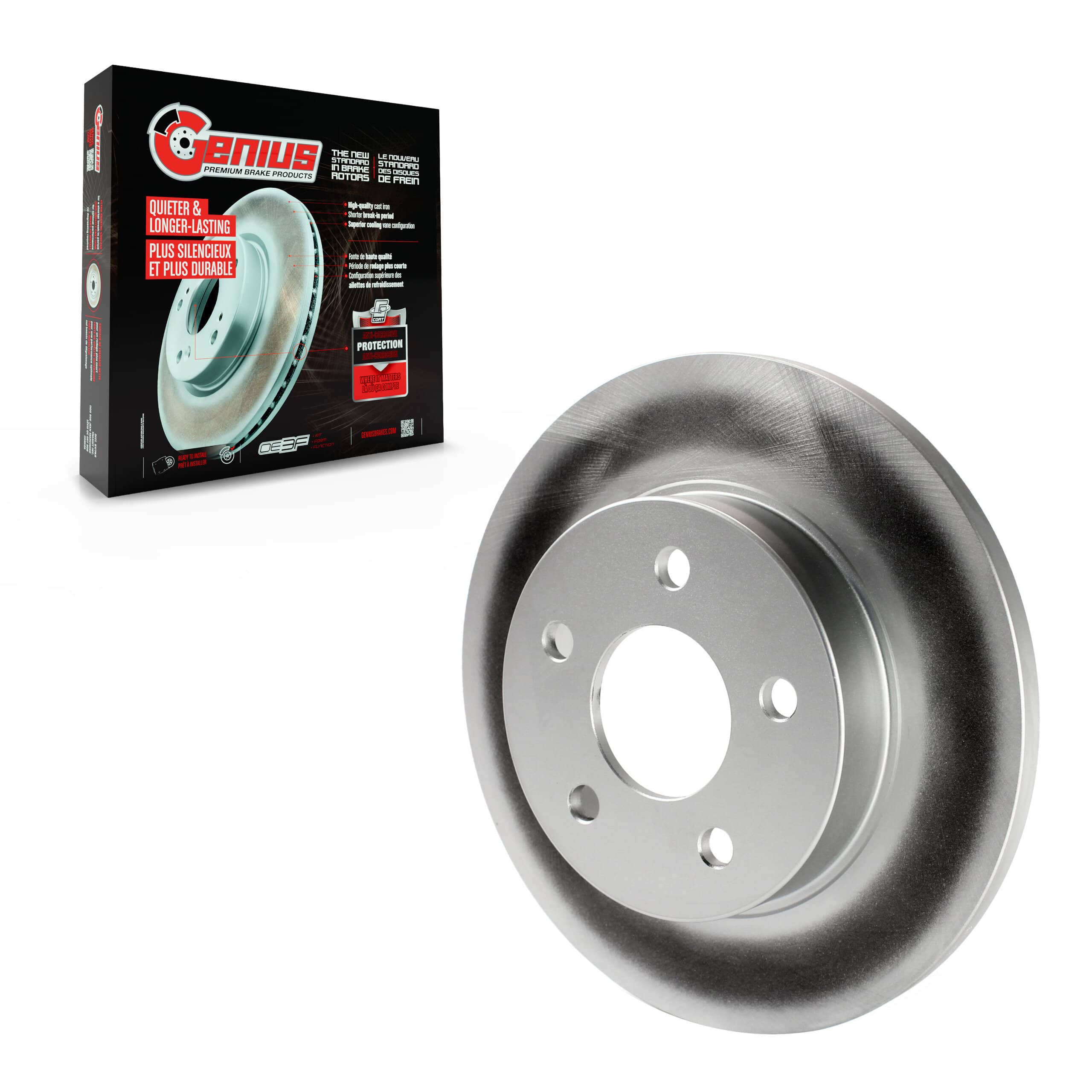 Genius - GCR-580243 - Rear Disc Brake Rotor