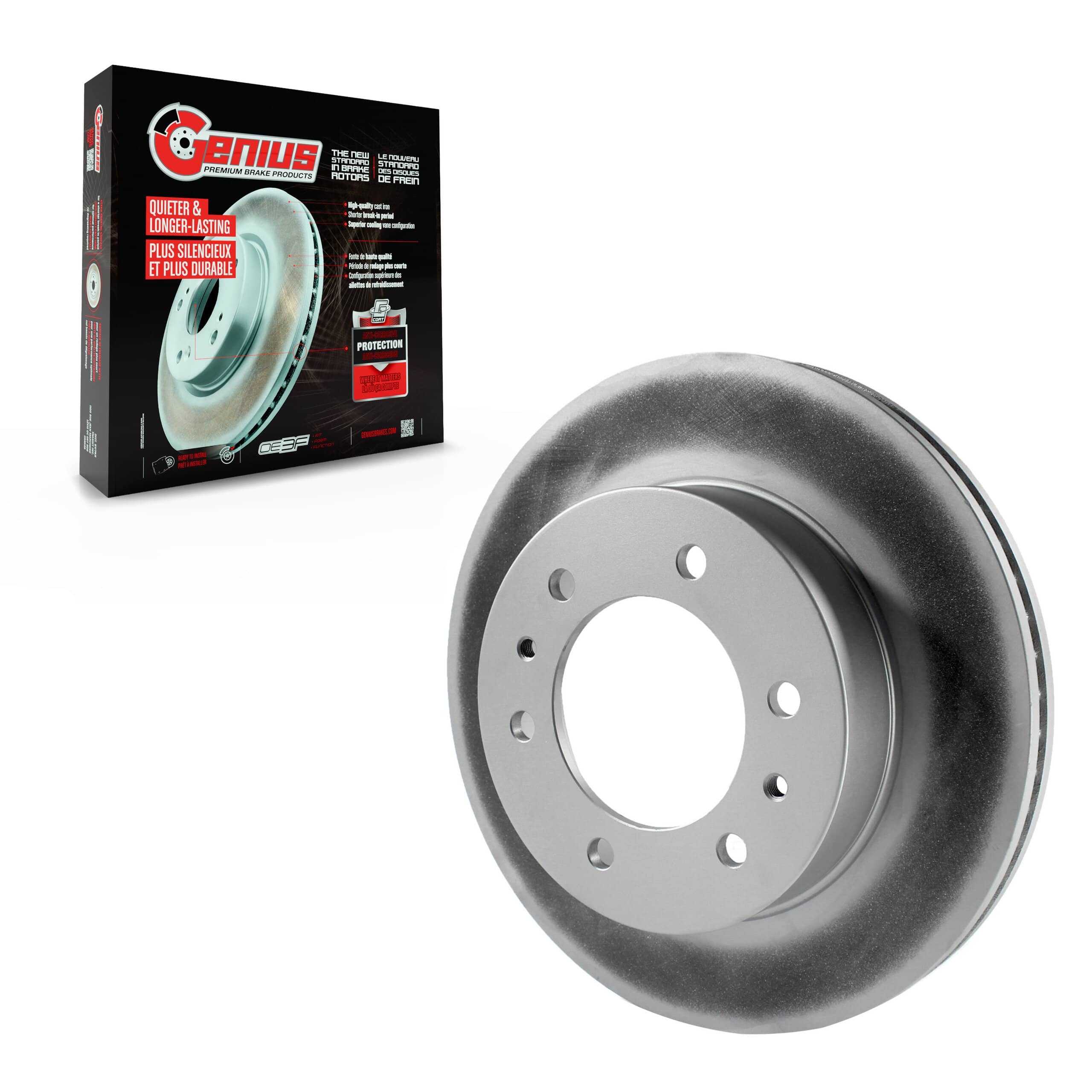 Genius - GCR-580357 - Front Disc Brake Rotor