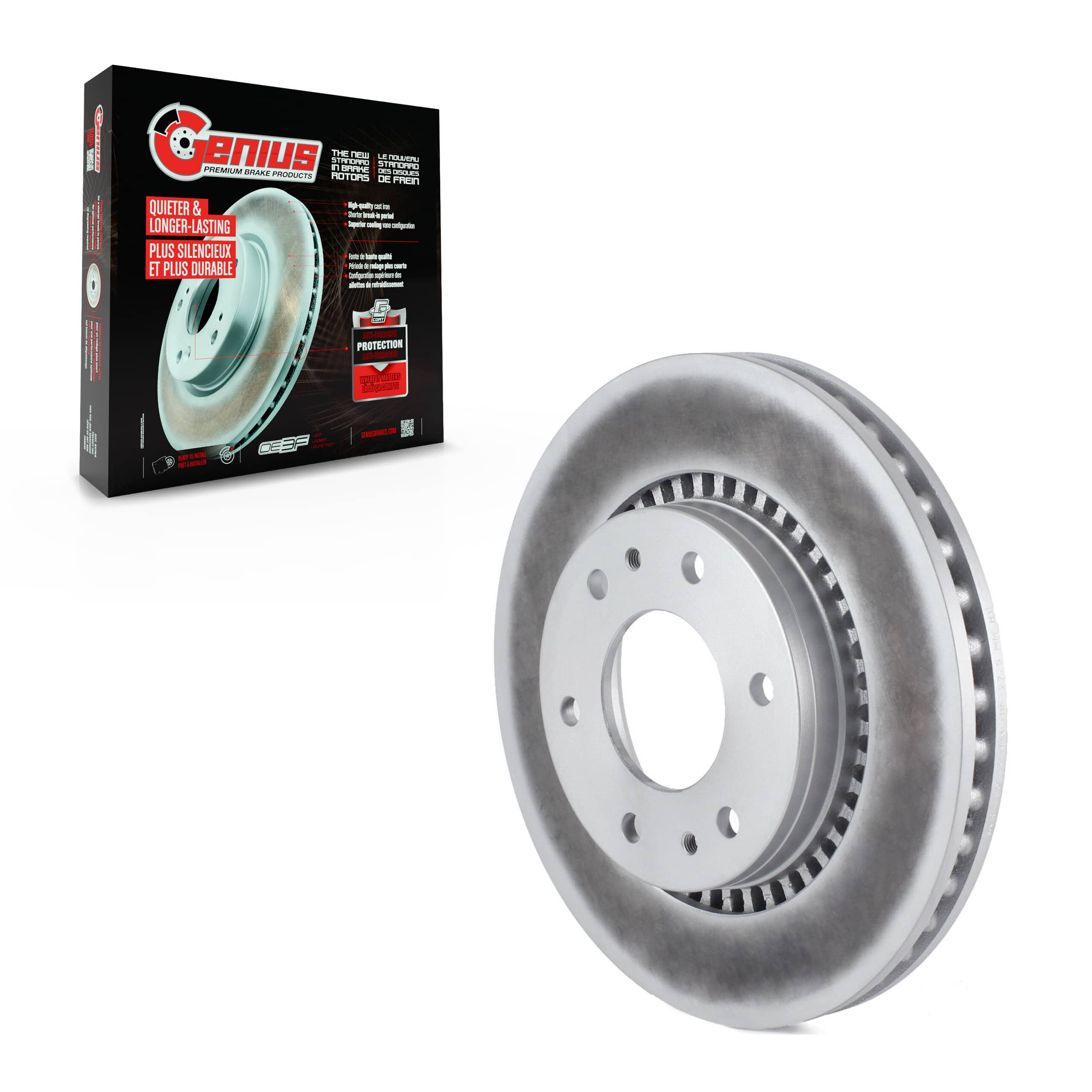Genius - GCR-580359 - Front Disc Brake Rotor