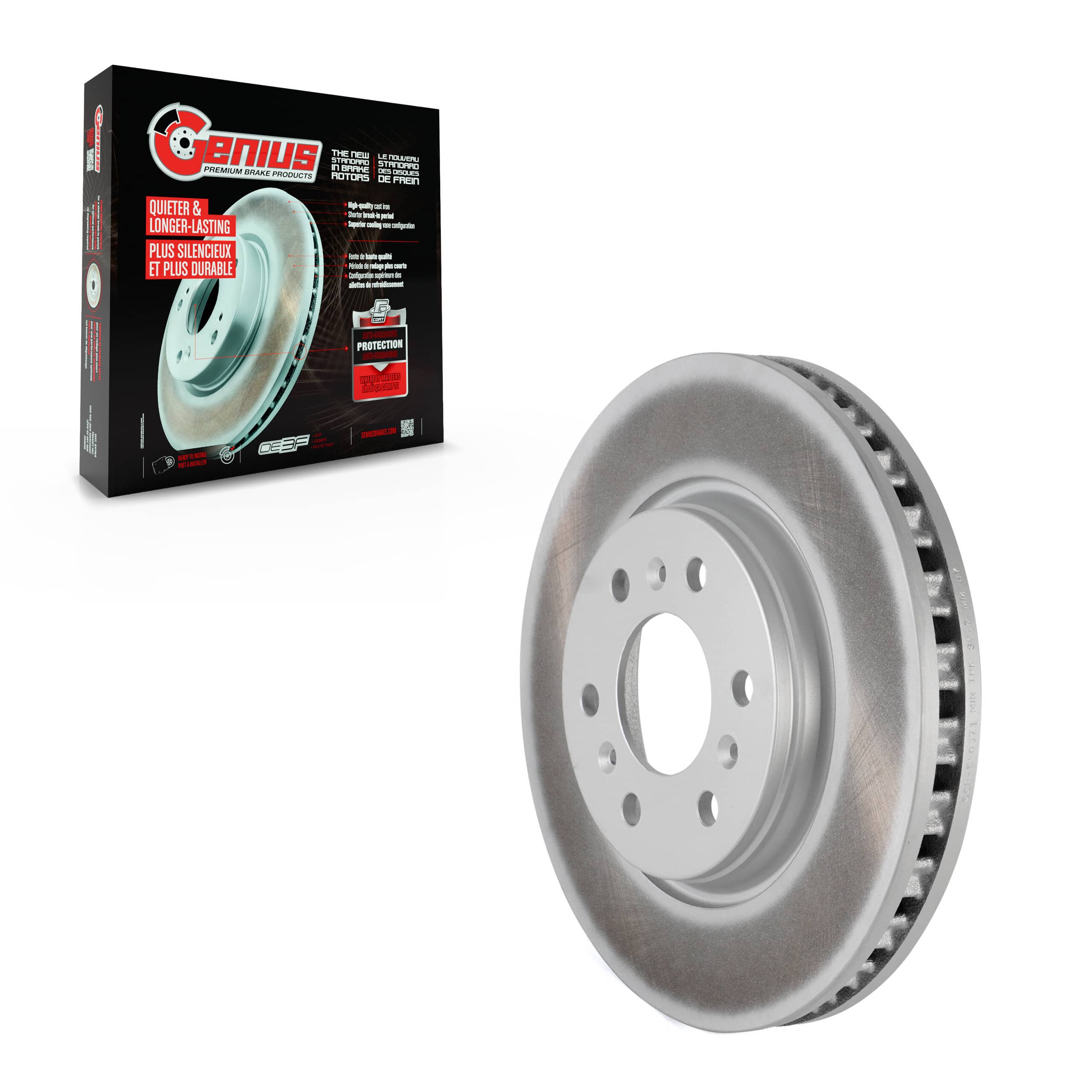 Genius - GCR-580371 - Front Disc Brake Rotor