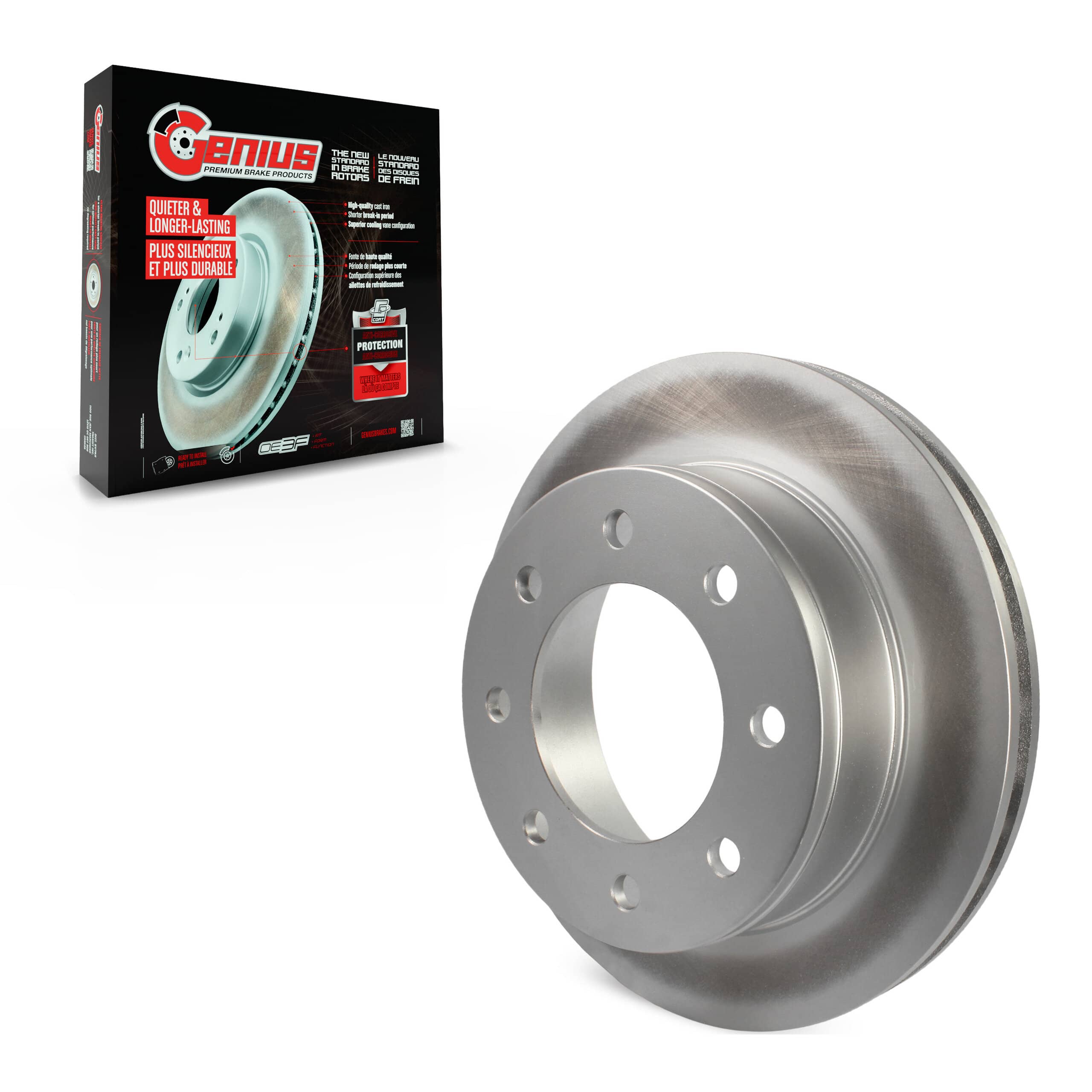 Genius - GCR-580380 - Rear Disc Brake Rotor