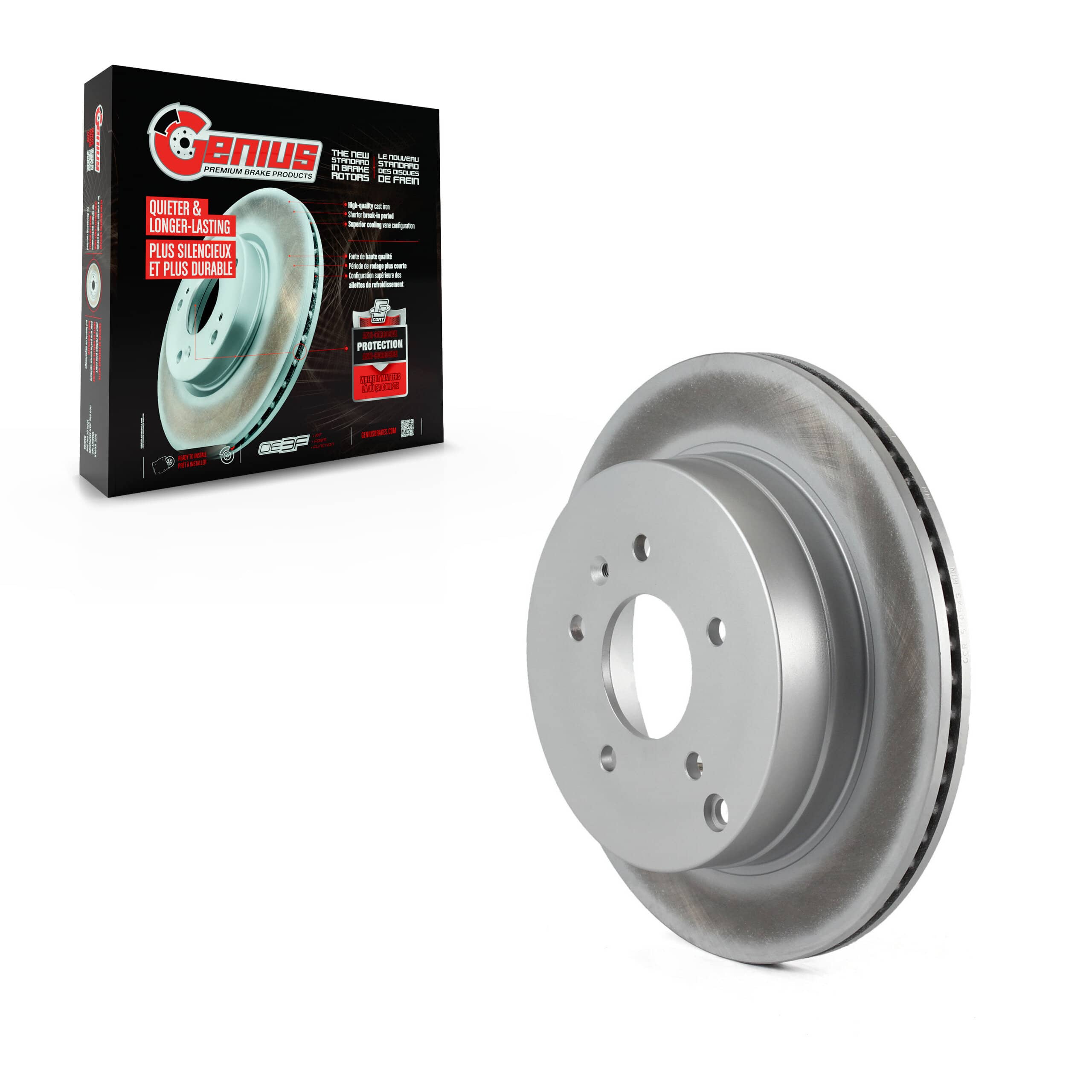 Genius - GCR-580543 - Rear Disc Brake Rotor