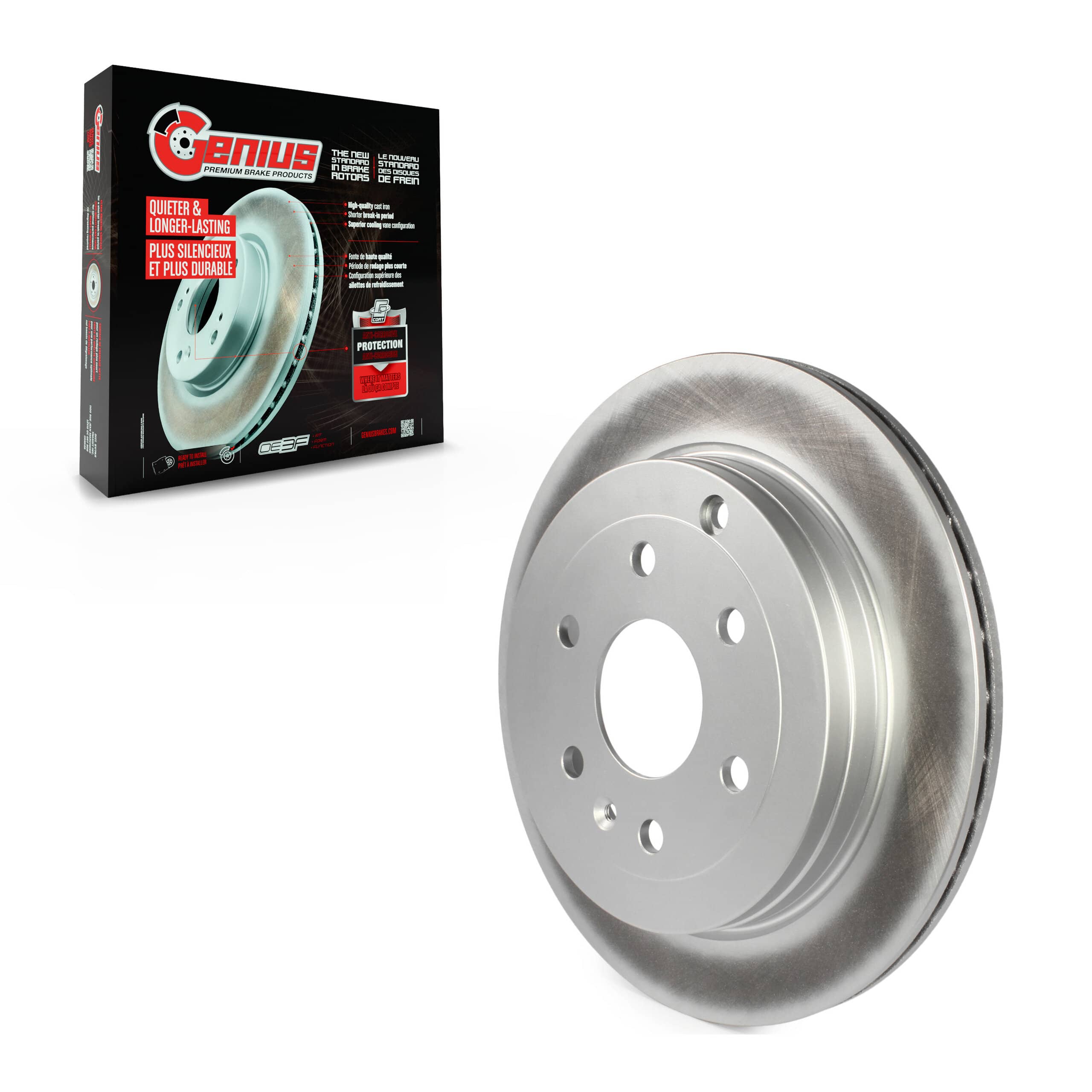 Genius - GCR-580569 - Rear Disc Brake Rotor
