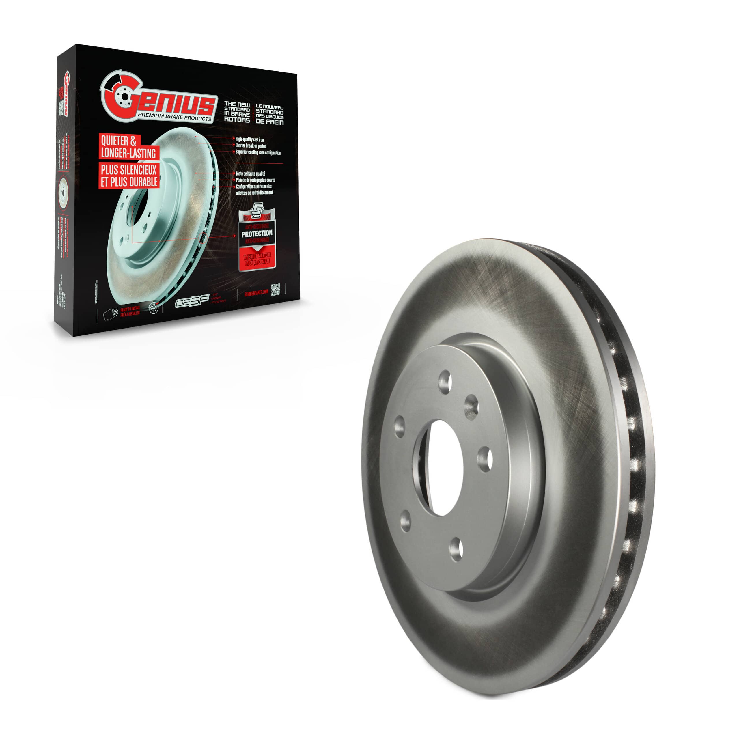Genius - GCR-580746 - Front Disc Brake Rotor