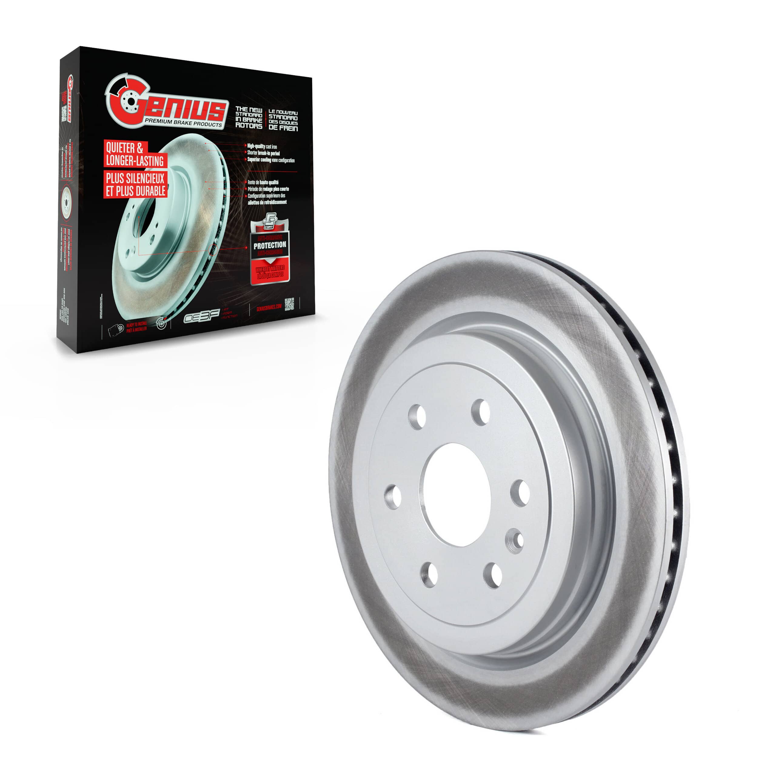 Genius - GCR-580759 - Rear Disc Brake Rotor