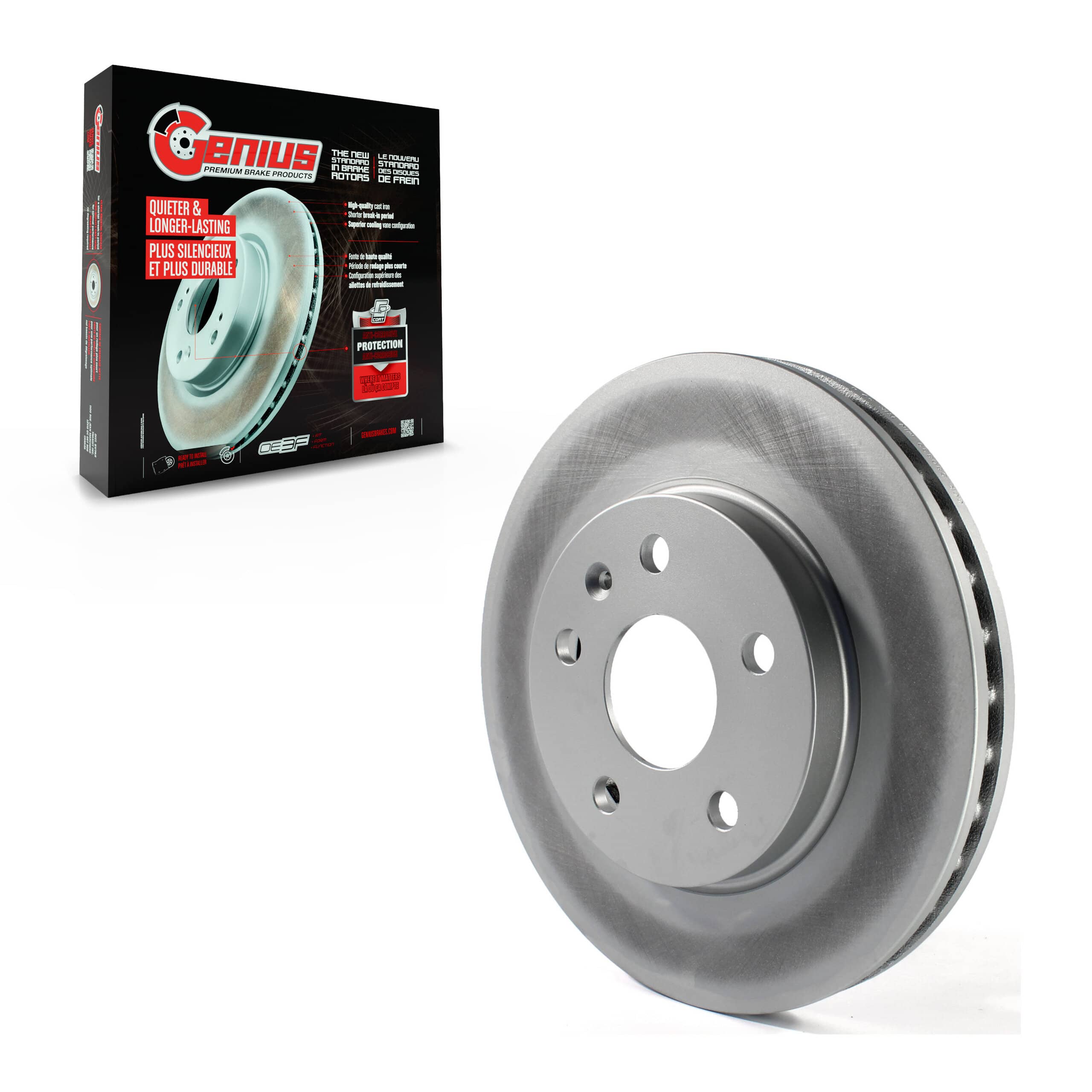 Genius - GCR-580839 - Front Disc Brake Rotor