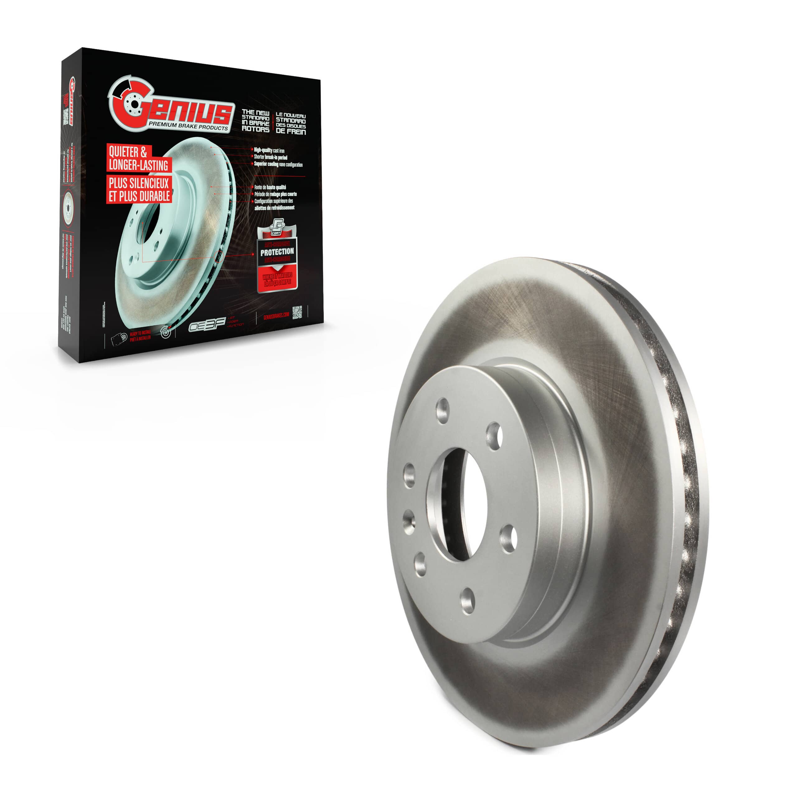 Genius - GCR-582038 - Front Disc Brake Rotor