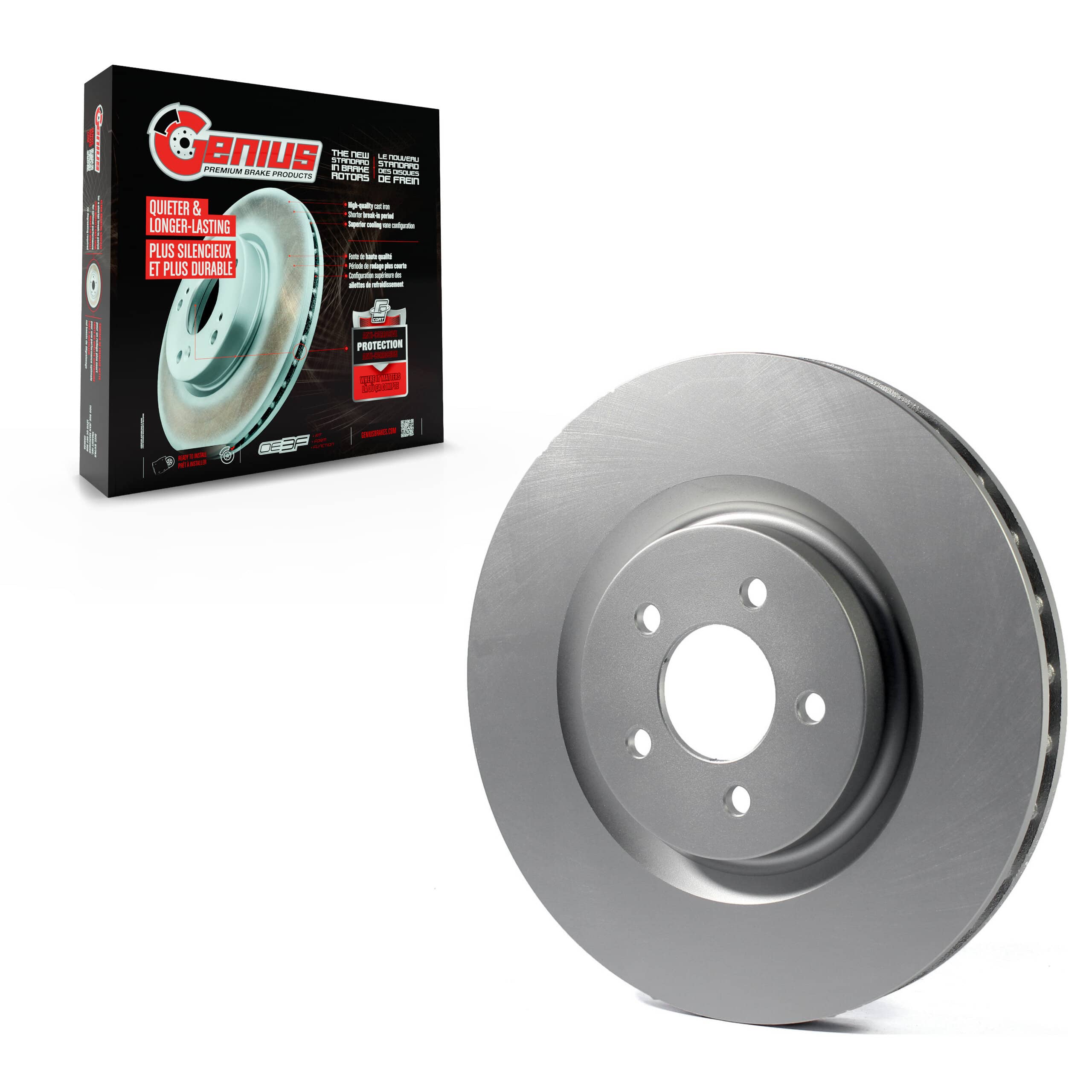 Genius - GCR-680497 - Front Disc Brake Rotor