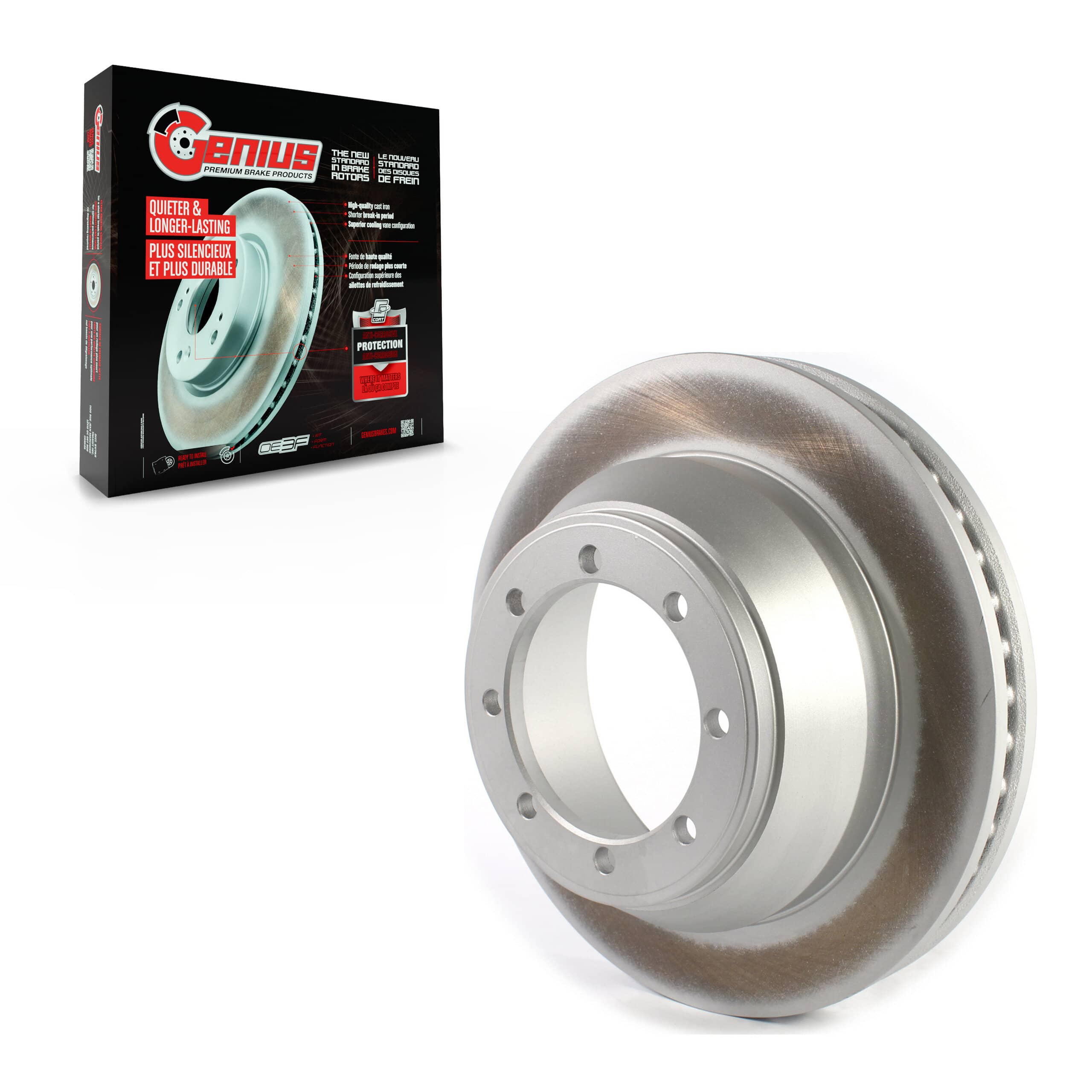 Genius - GCR-680689 - Rear Disc Brake Rotor