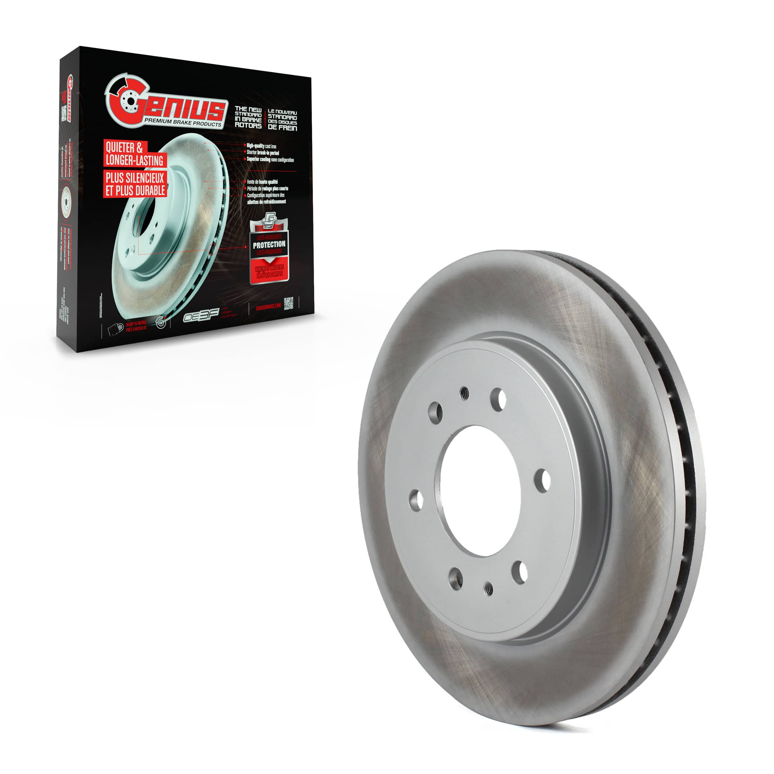 Genius - GCR-680754 - Front Disc Brake Rotor