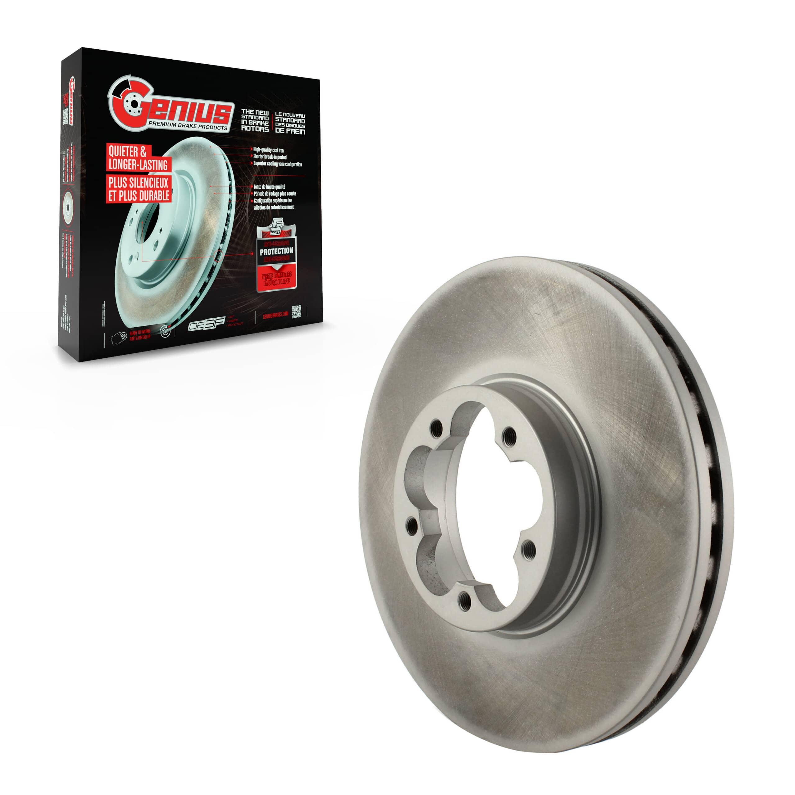 Genius - GCR-681782 - Front Disc Brake Rotor