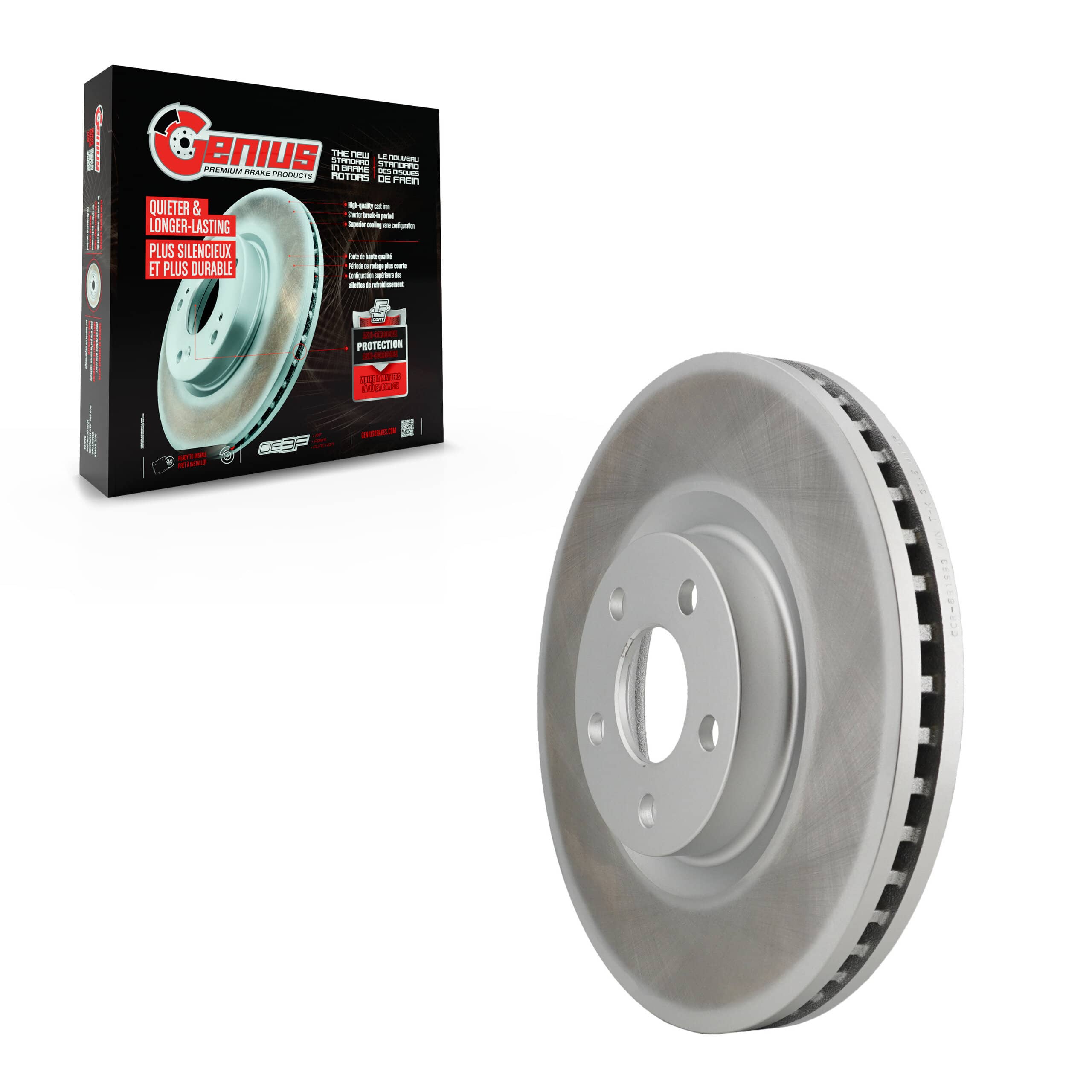 Genius - GCR-681993 - Front Disc Brake Rotor
