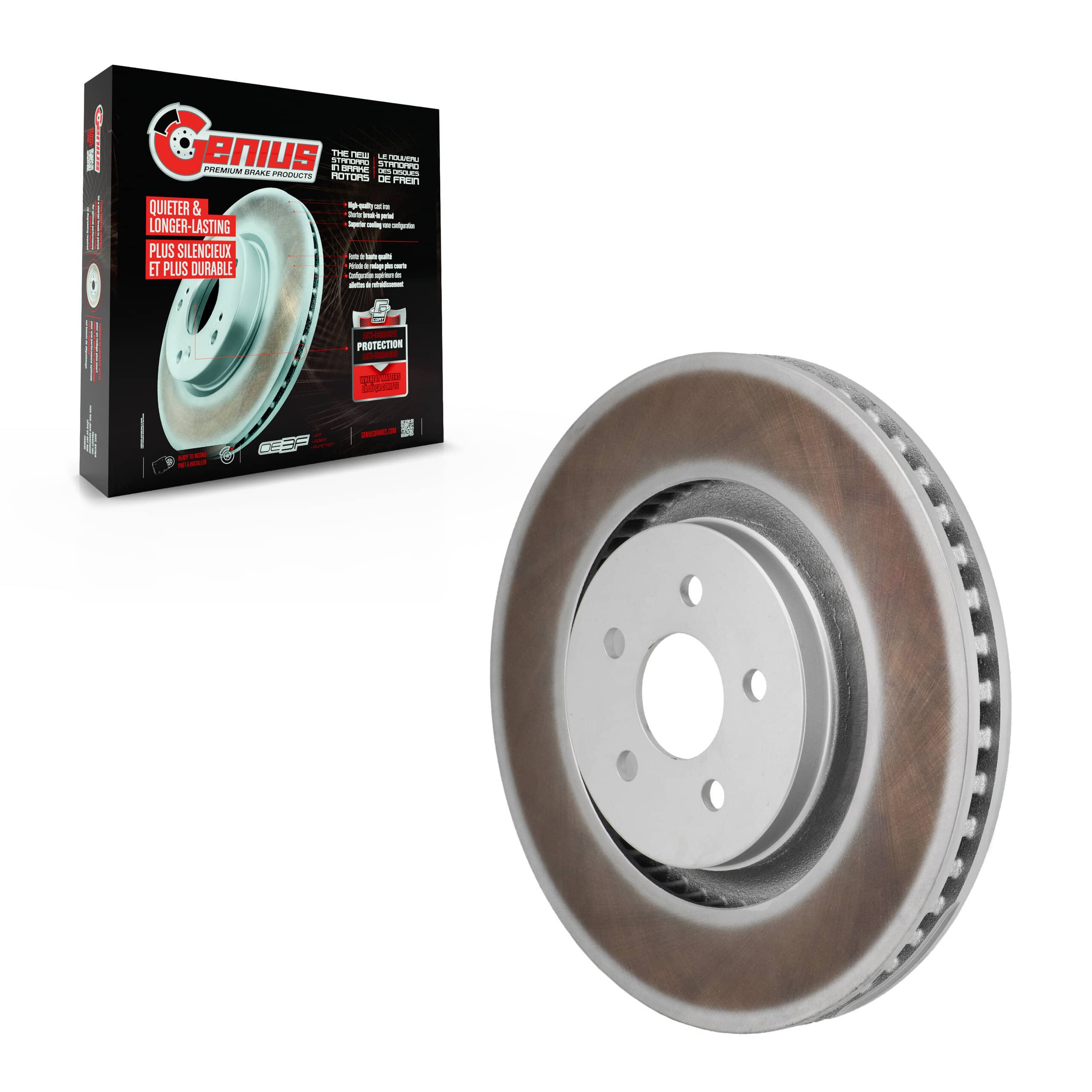 Genius - GCR-682510 - Front Disc Brake Rotor
