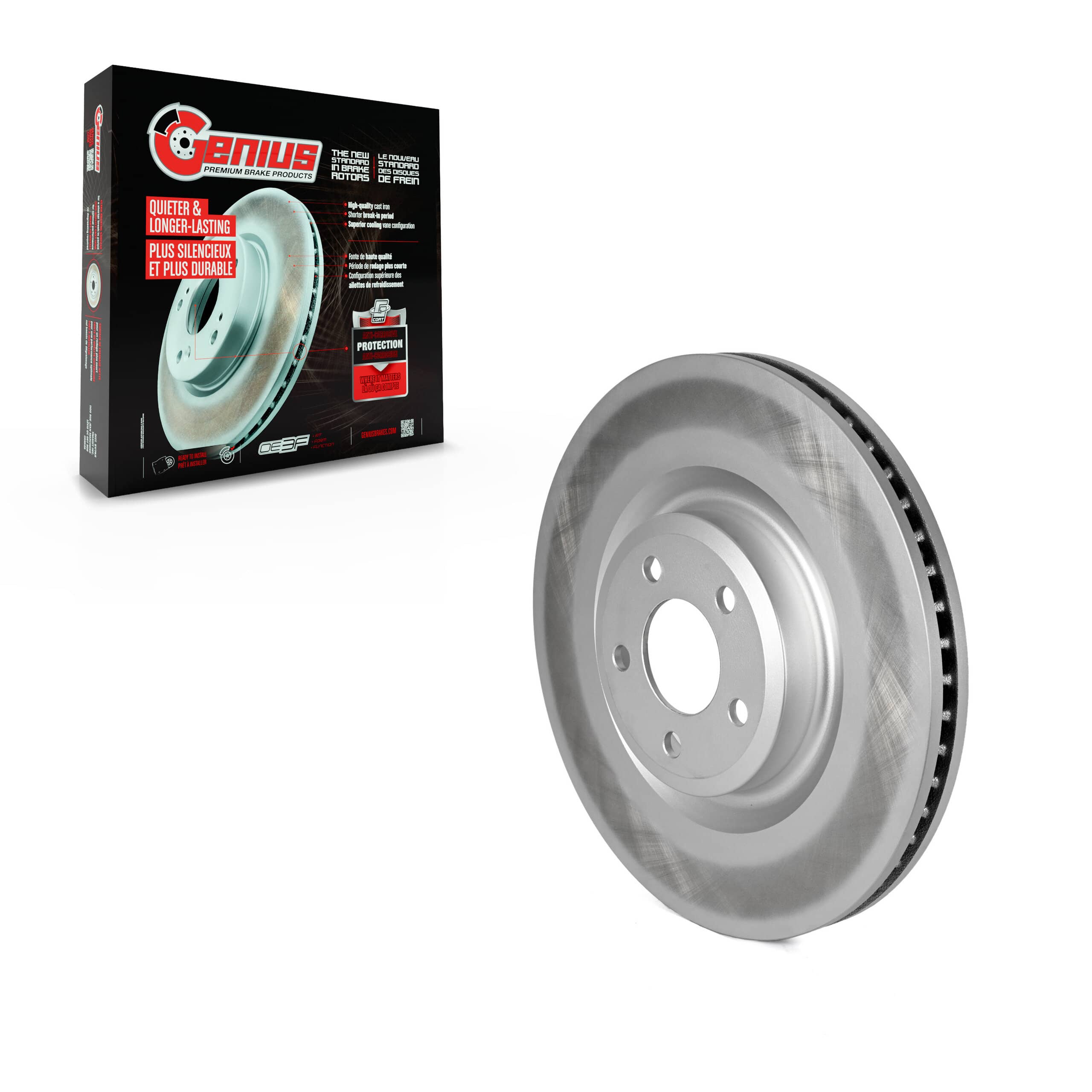 Genius - GCR-682616 - Front Disc Brake Rotor