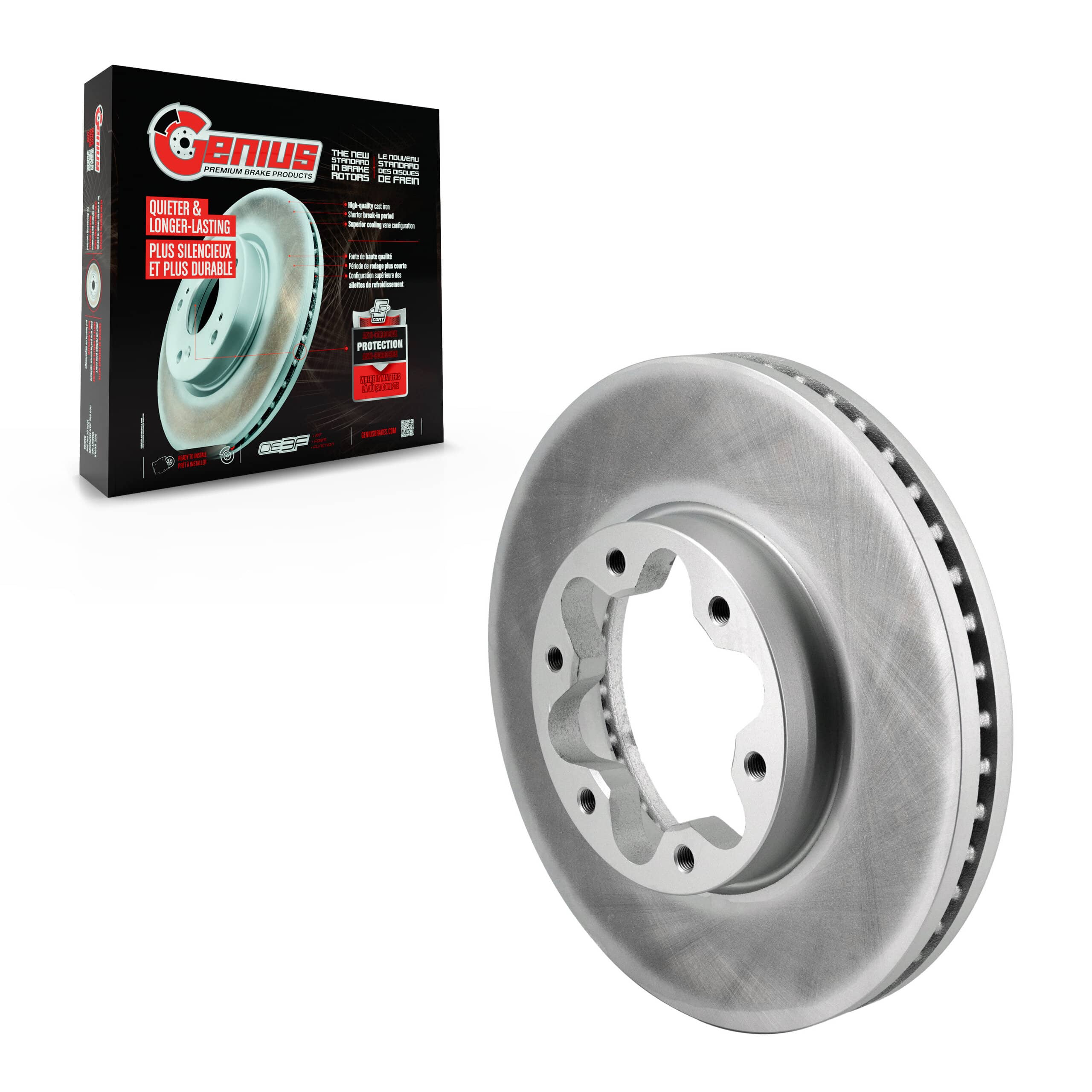 Genius - GCR-682686 - Front Disc Brake Rotor